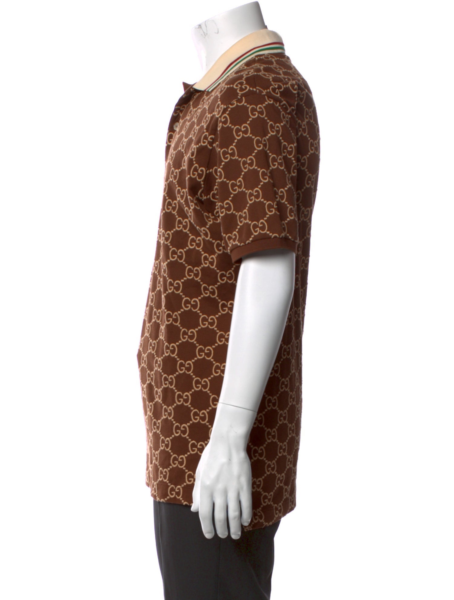 Gucci GG Logo Crew Neck Polo Shirt