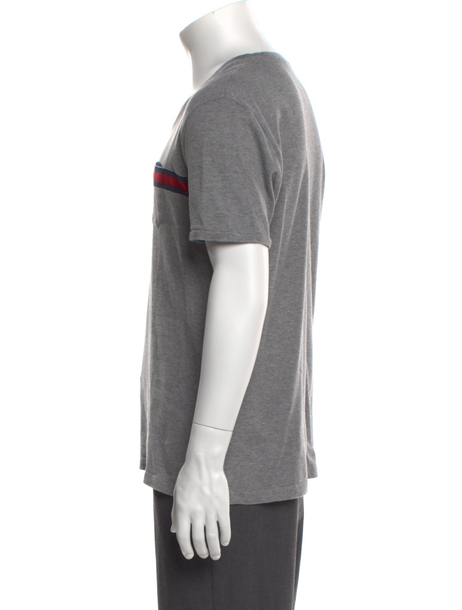 Gucci Web Accent Colorblock Pattern T-Shirt
