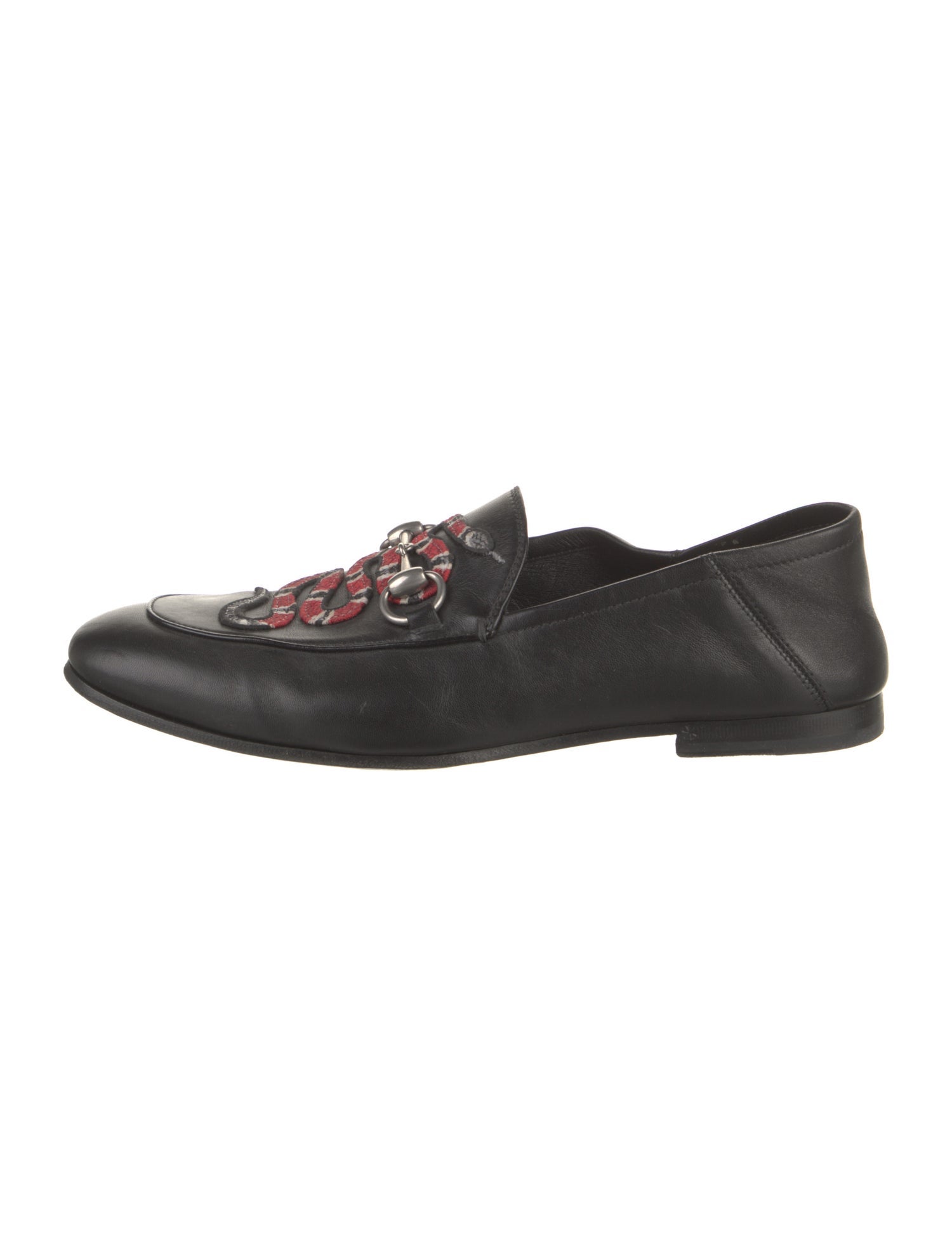 Gucci Horsebit Accent Leather Loafers