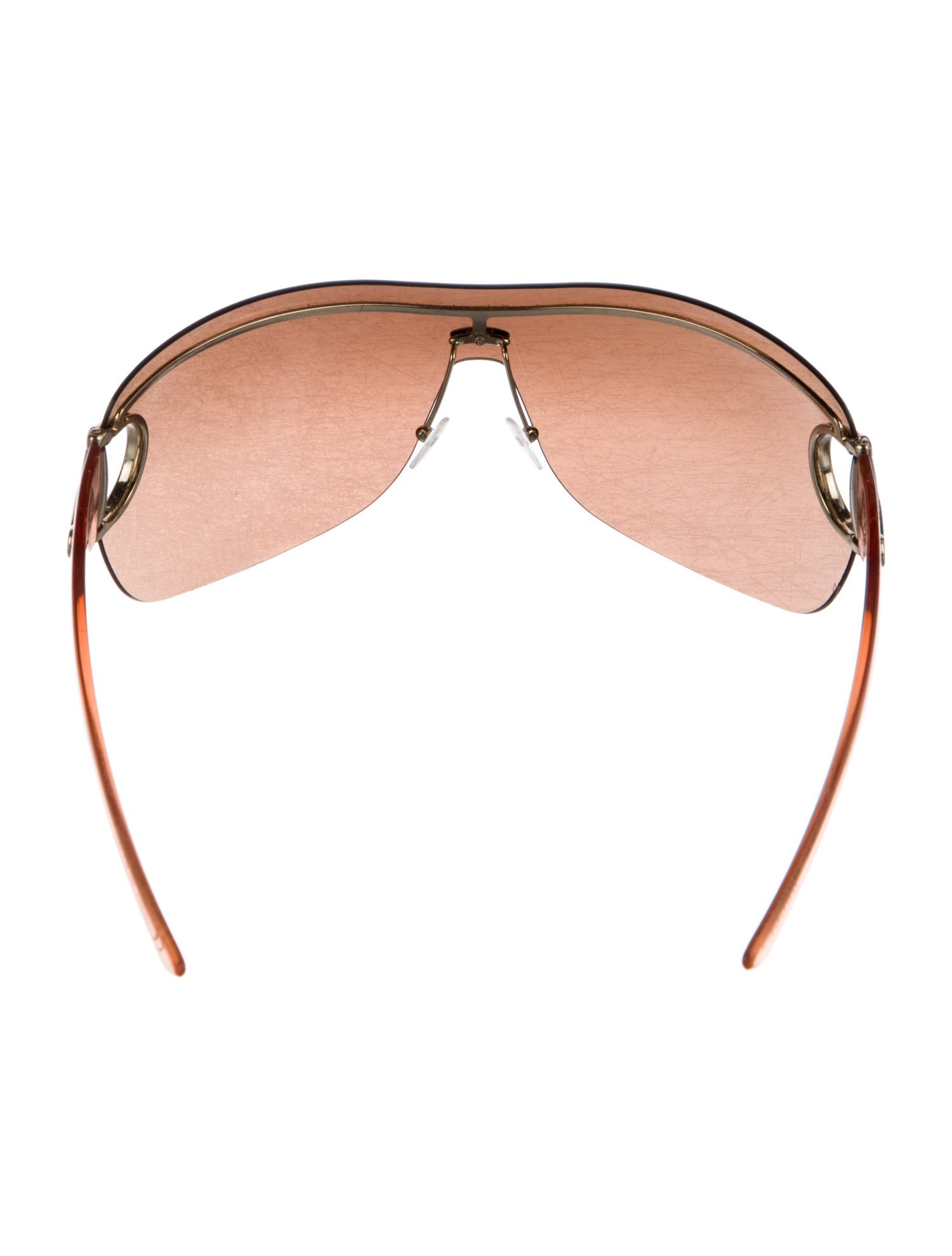 Gucci Hasler Horsebit Accent Shield Sunglasses