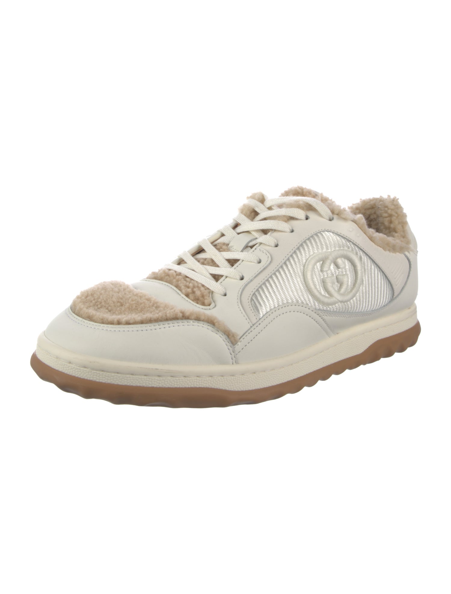 Gucci Interlocking G Logo Leather Sneakers