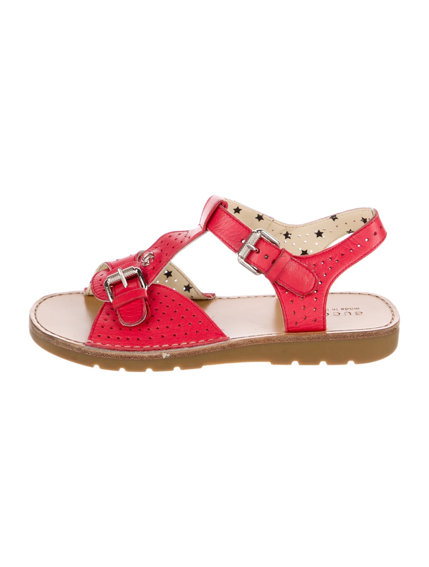 Gucci Girls' Leather Sandals