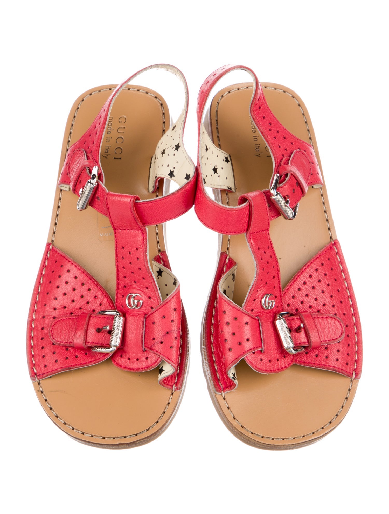 Gucci Girls' Leather Sandals