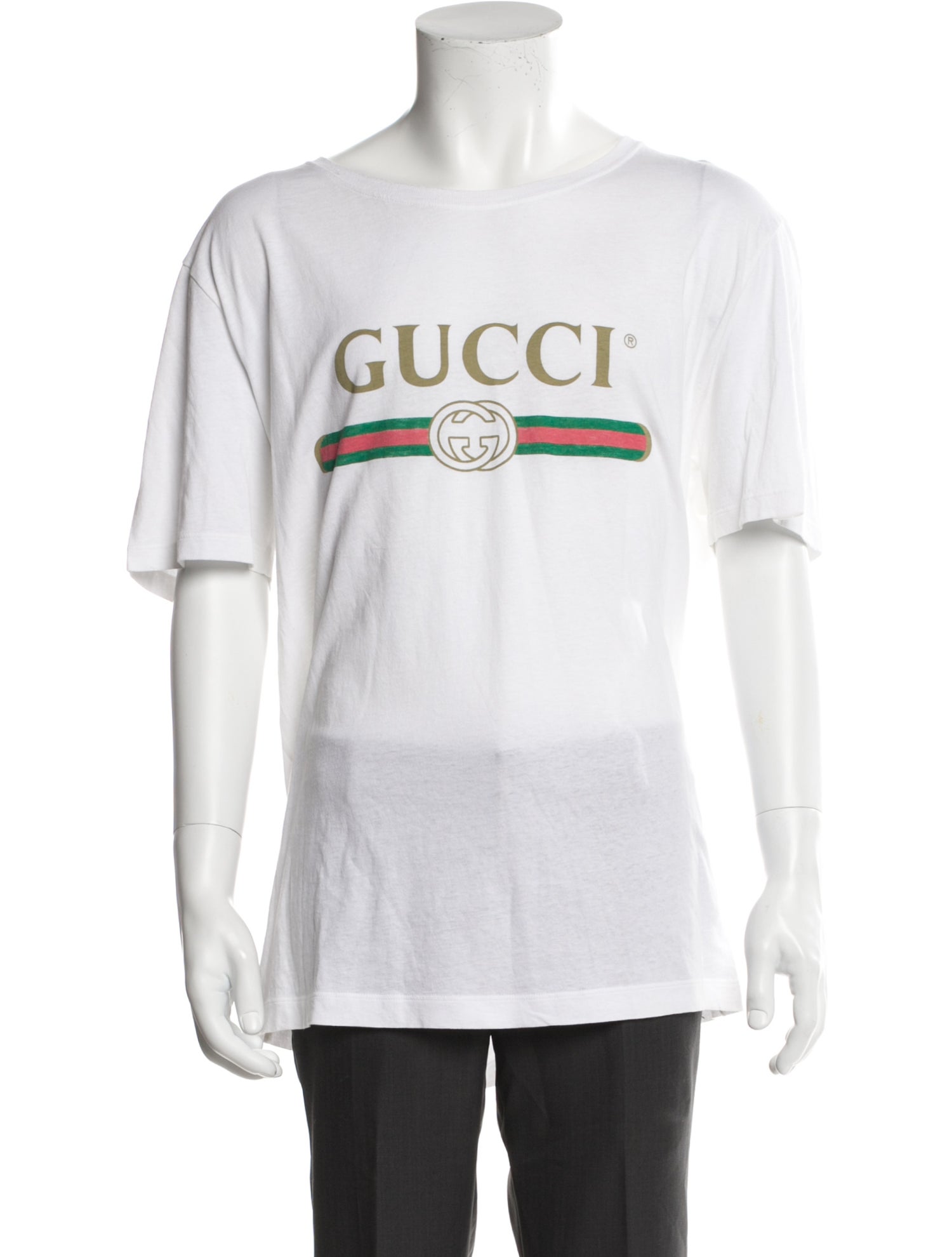 Gucci Web Accent Crew Neck T-Shirt