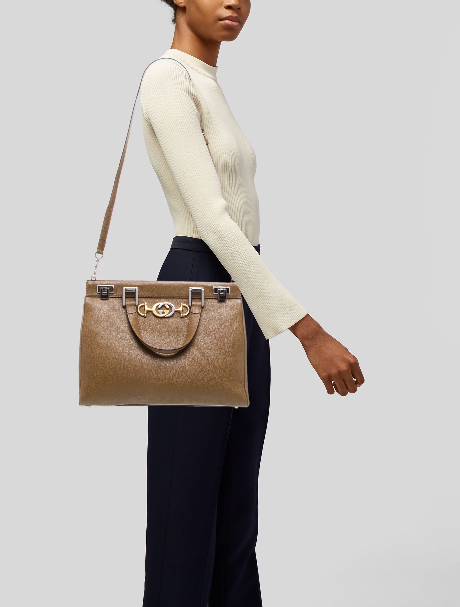 Gucci Interlocking G Horsebit Top Handle Bag