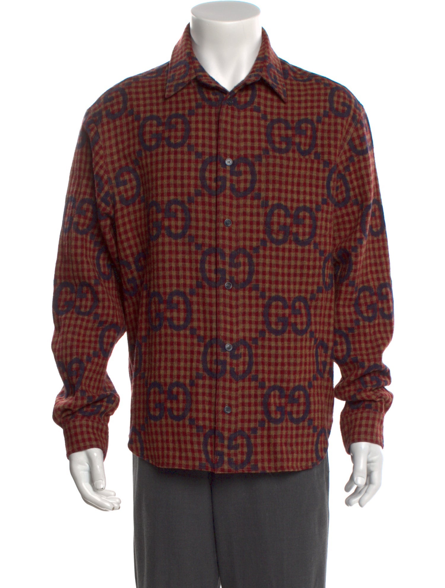 Gucci GG Logo Wool Shirt