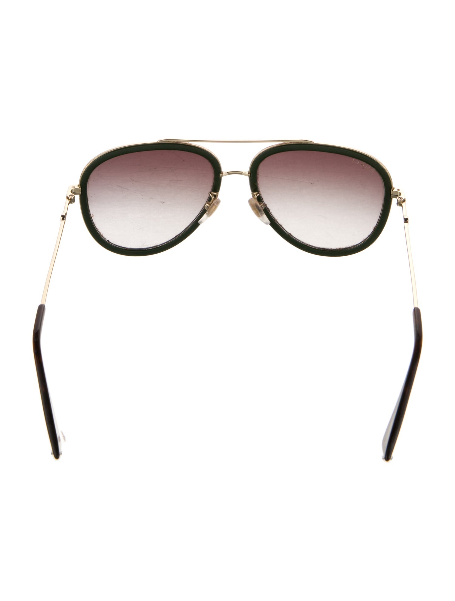 Gucci Web Accent Aviator Sunglasses
