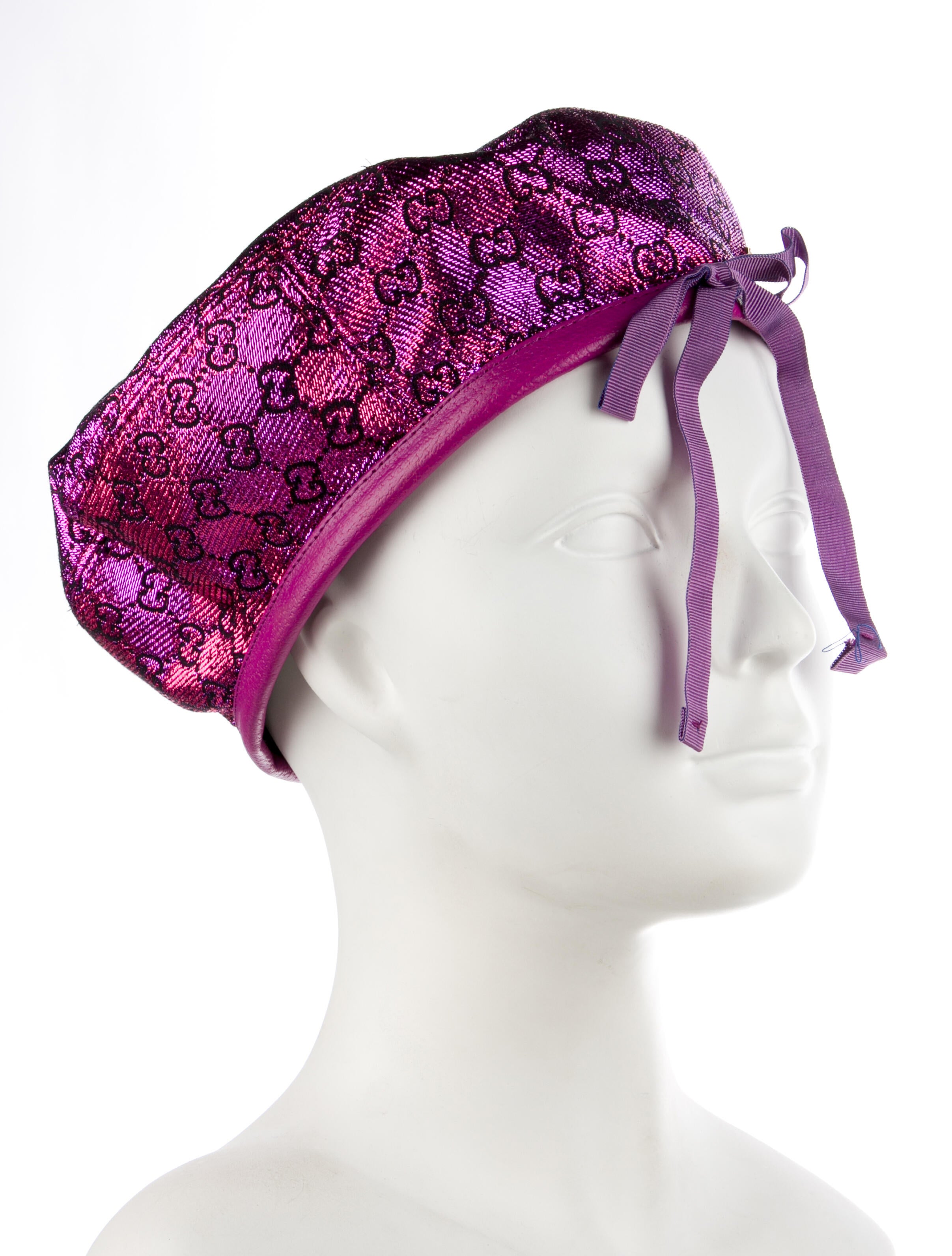 Gucci Lame Beret w/Tags