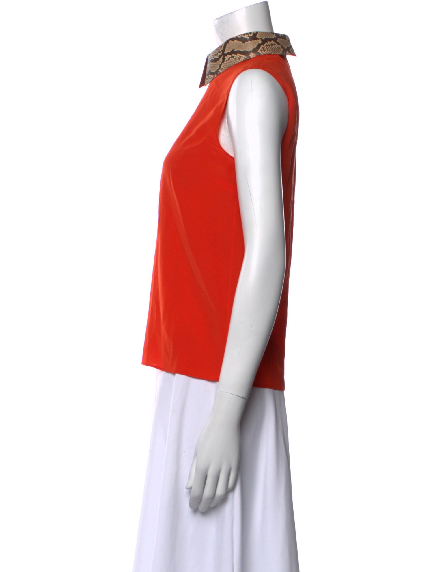 Gucci Silk Mock Neck Top