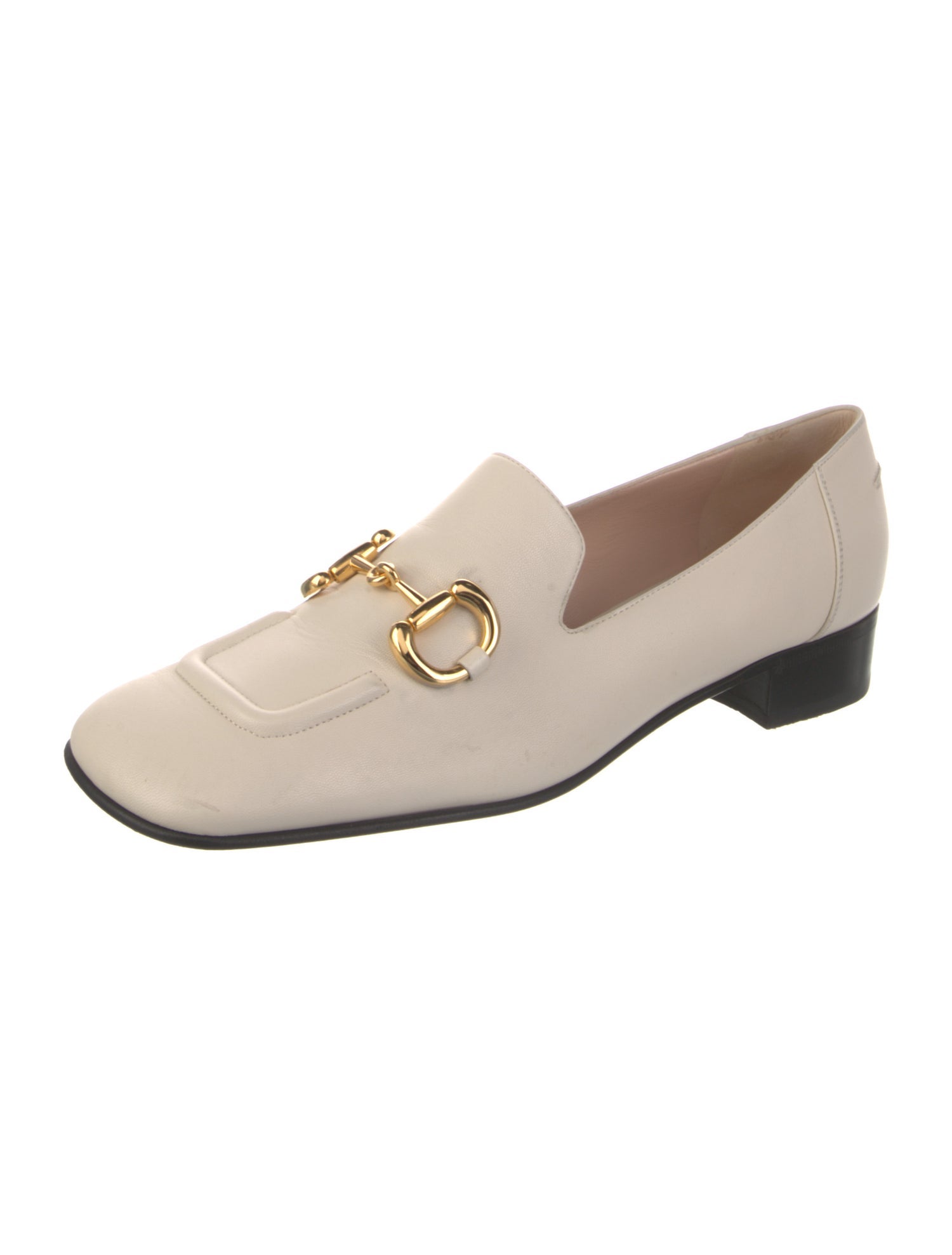 Gucci Running GG Logo Leather Loafers