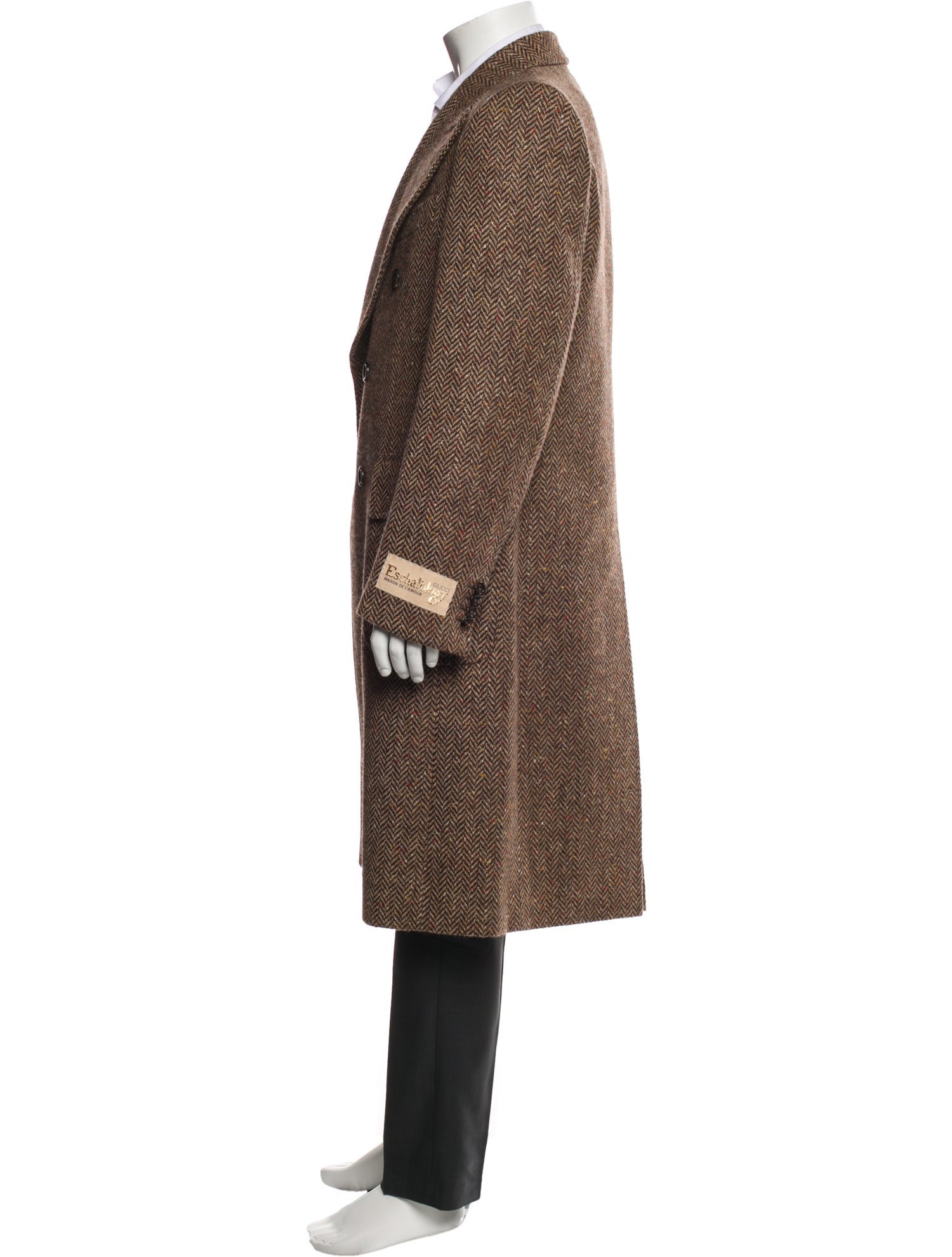 Gucci Eschatology Signature Logo Overcoat w/ Tags