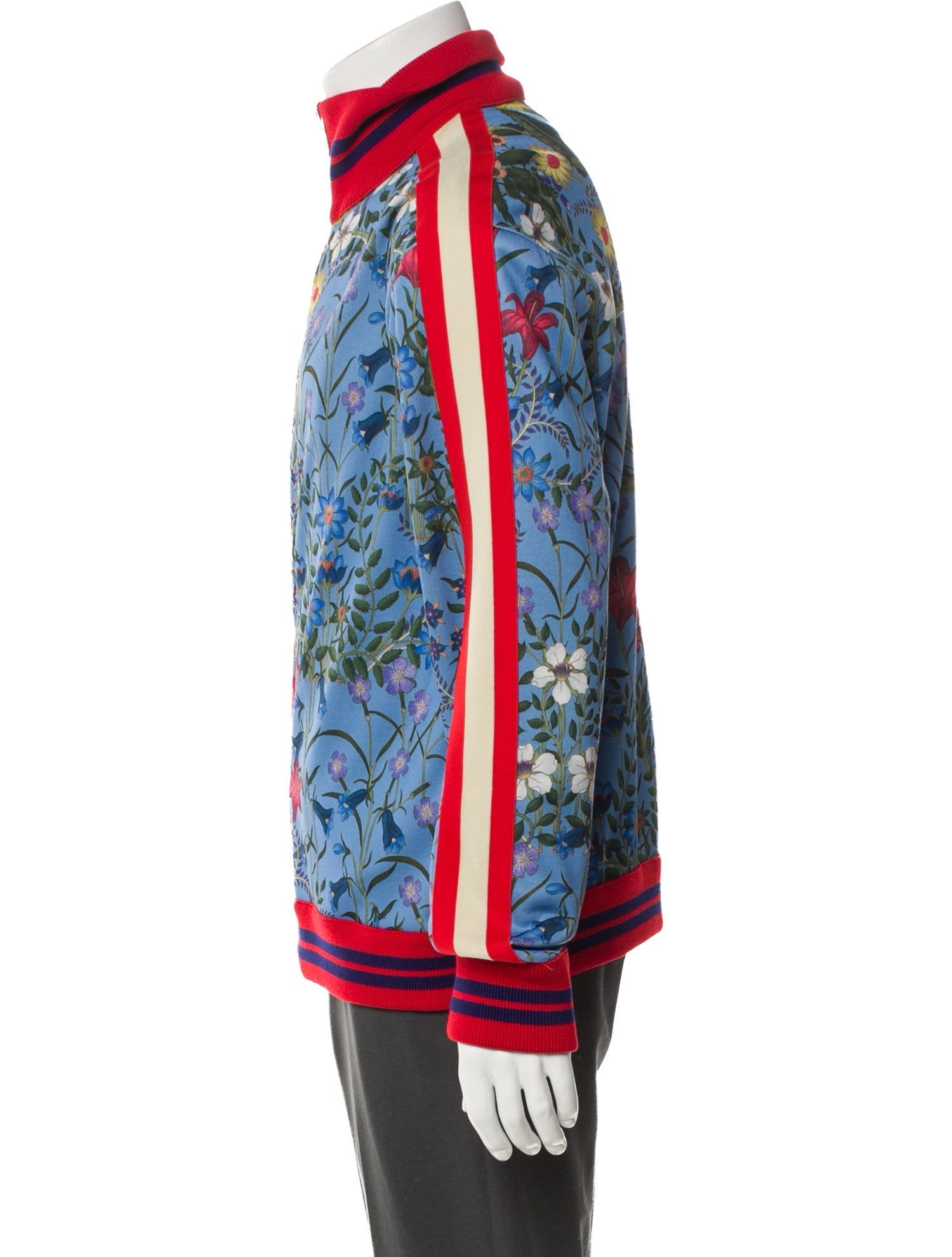 Gucci Flora Print Turtleneck Sweatshirt