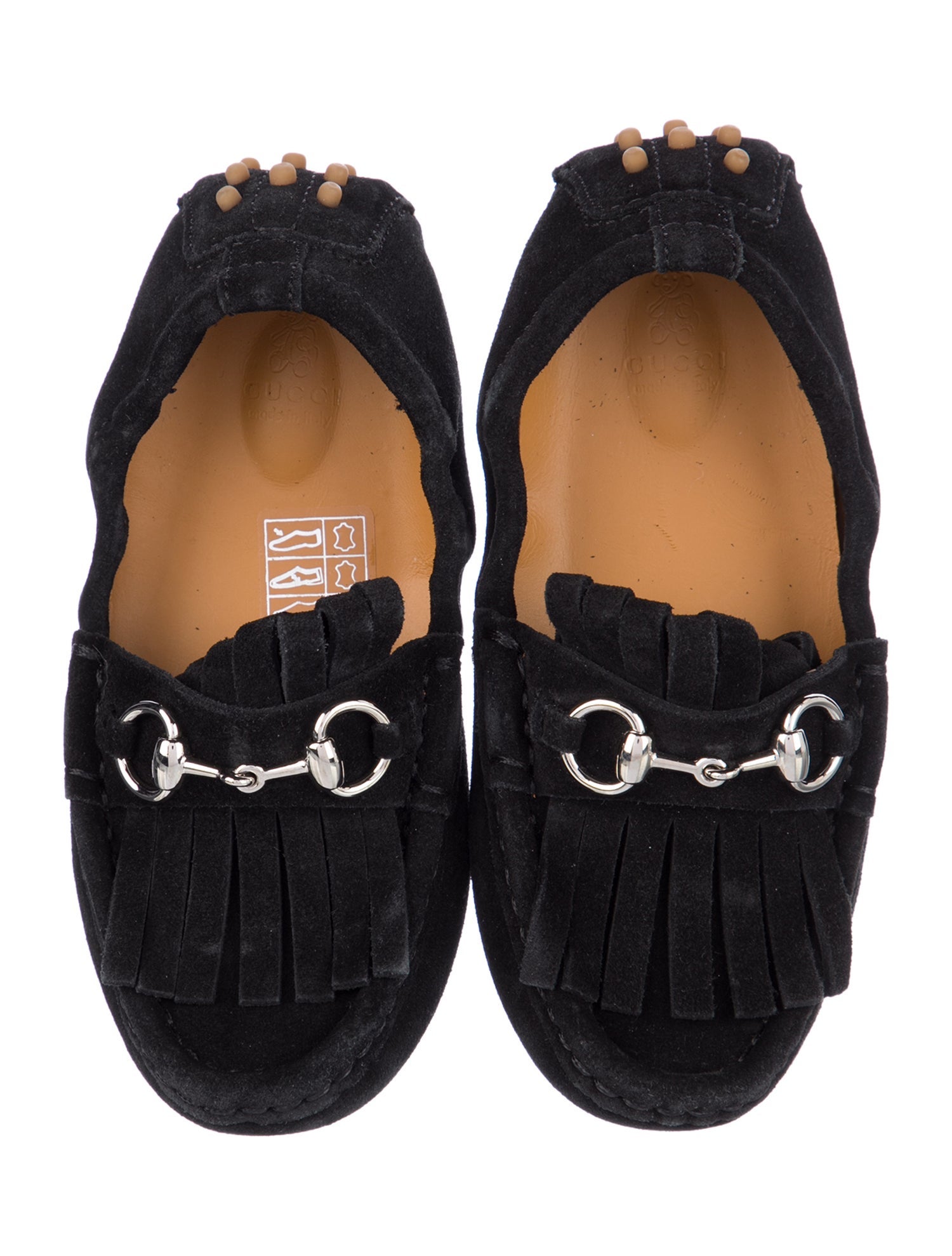 Gucci Suede with Silver-Tone Hardware & Fringe Accent