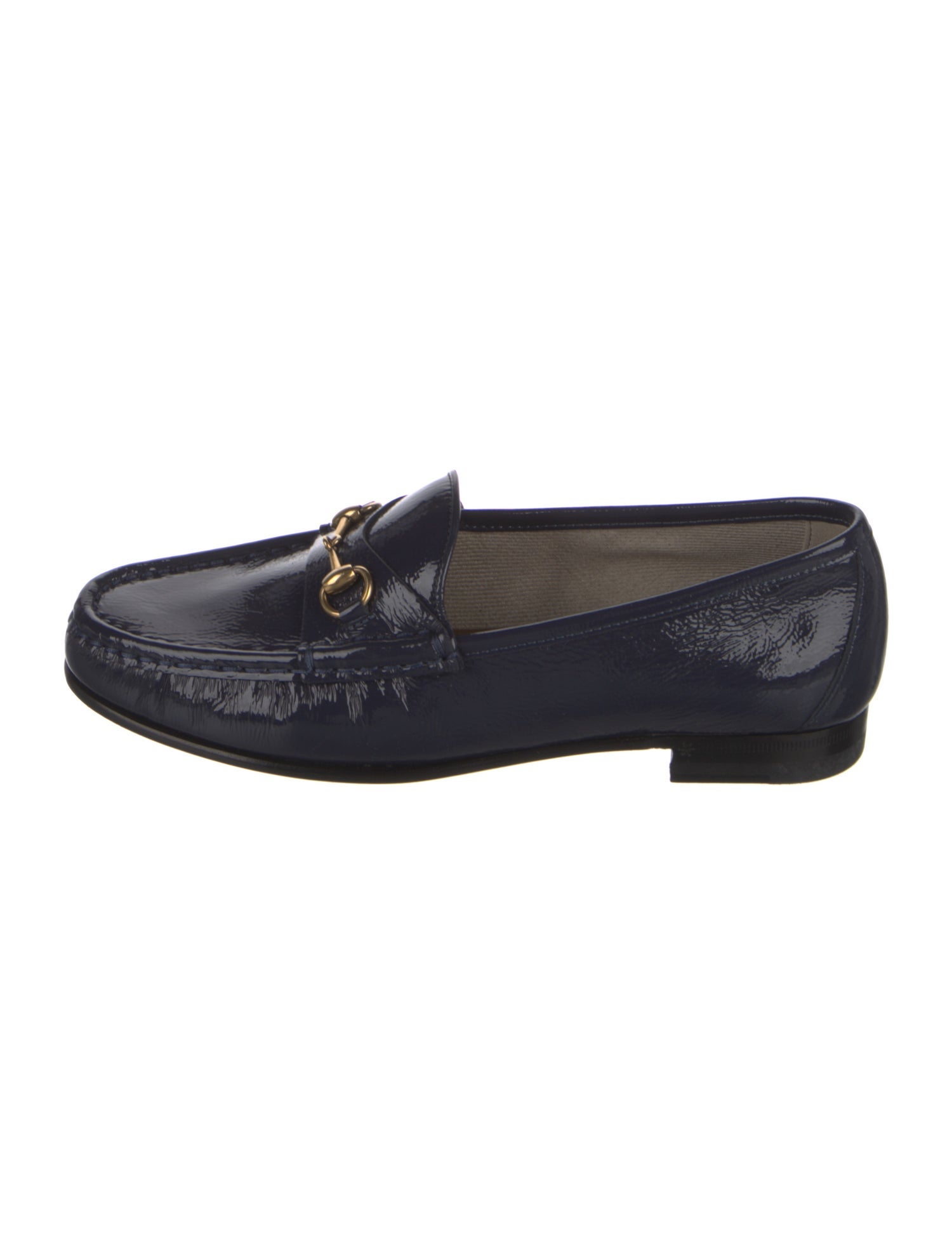 Gucci Horsebit Accent Patent Leather Loafers