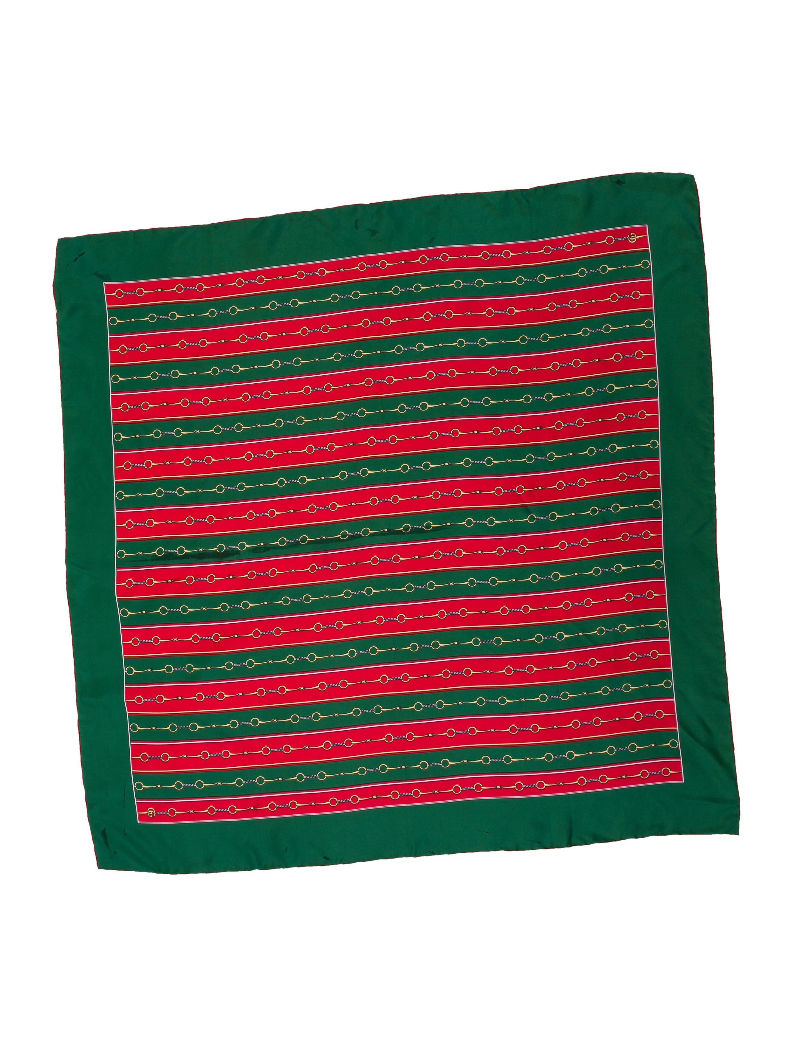 Gucci Silk Striped Scarf
