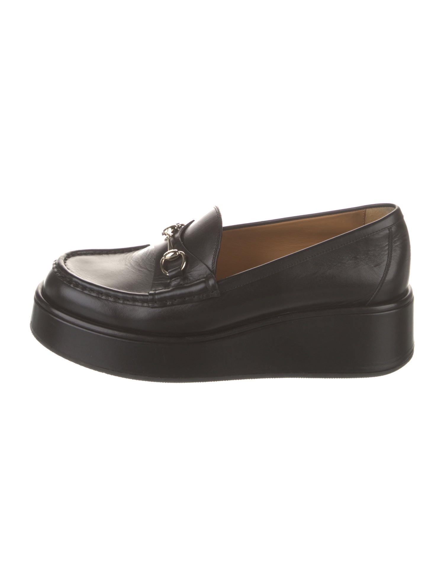 Gucci Horsebit Accent Leather Loafers
