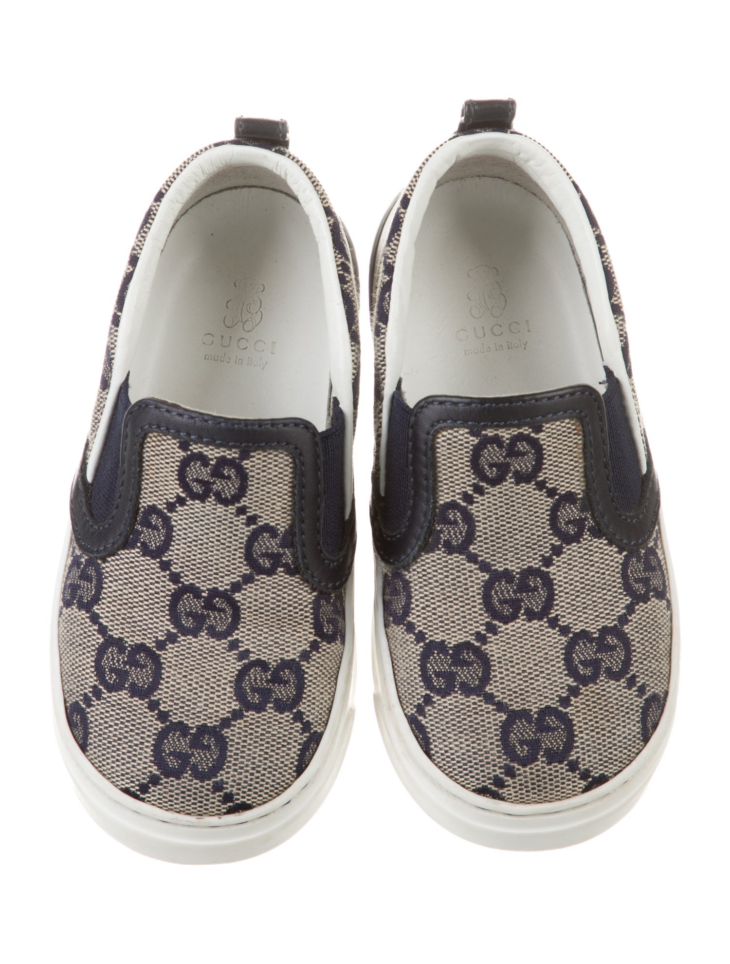 Gucci Boys GG Canvas Slip On Shoes