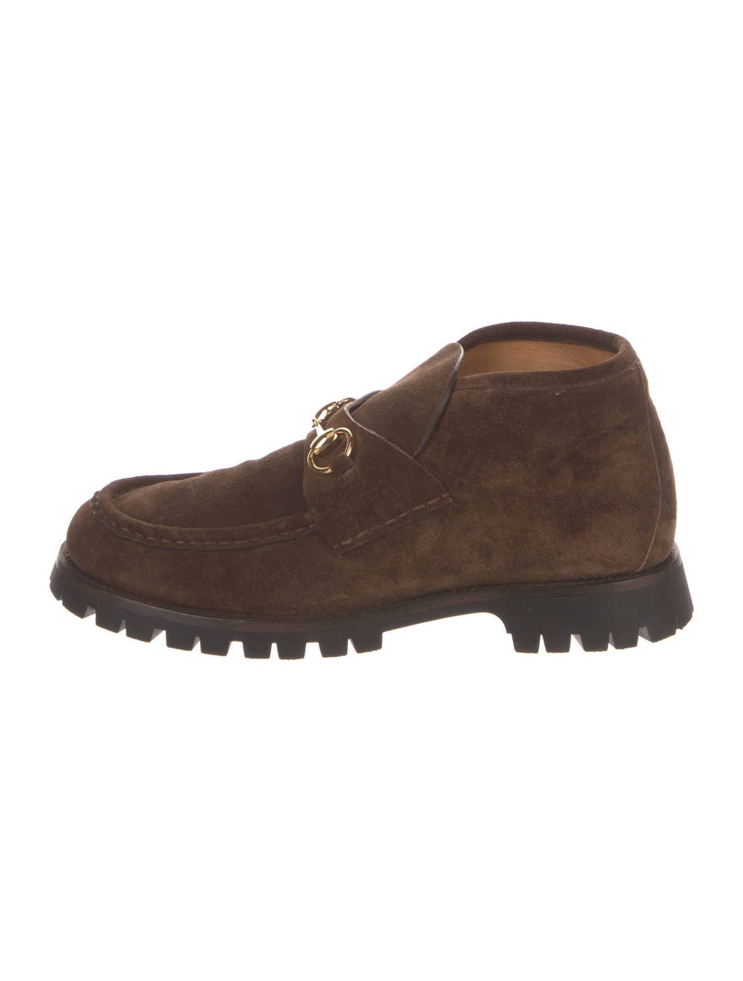 Gucci Horsebit Accent Suede Boots