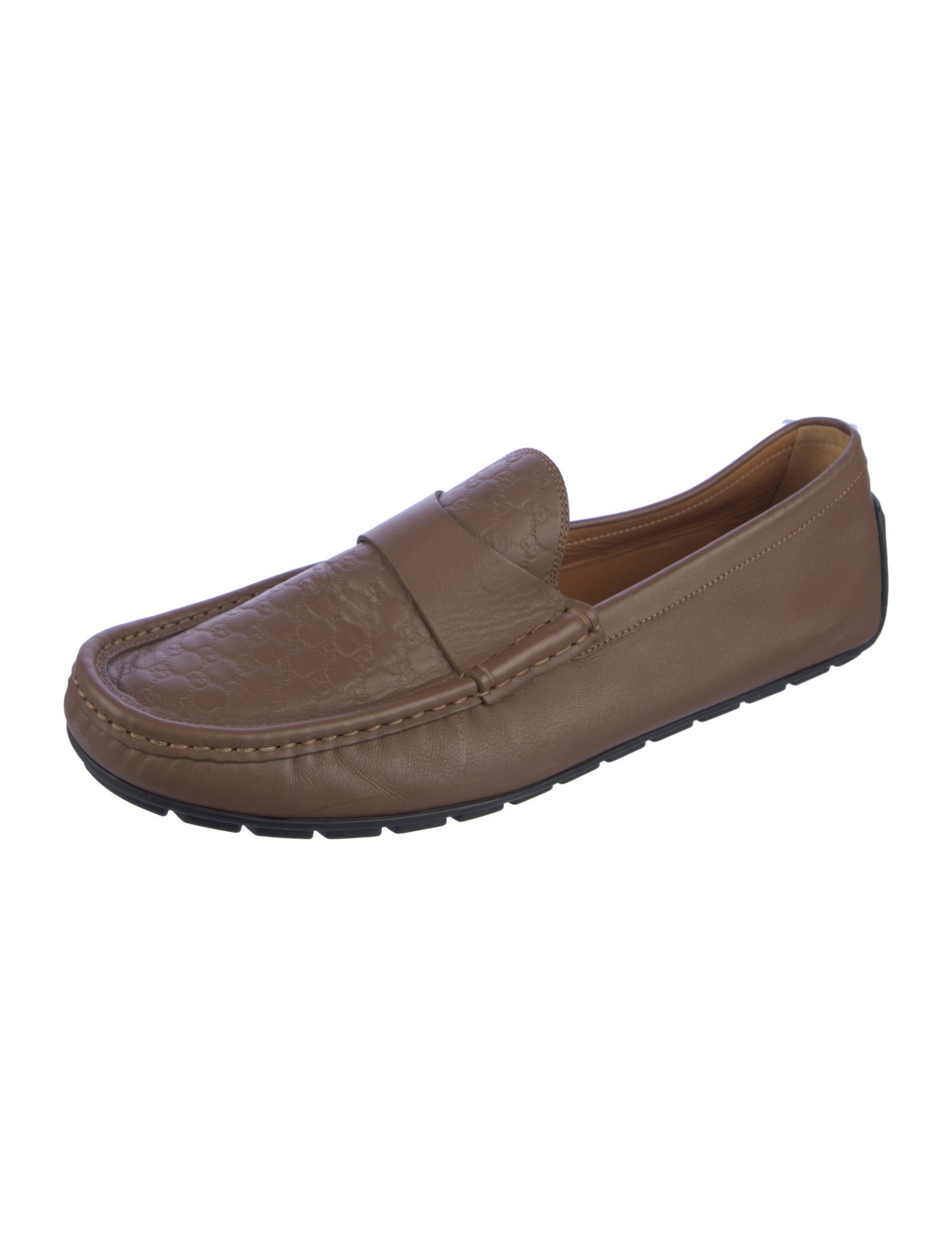 Gucci Microguccissima Pattern Leather Drivers