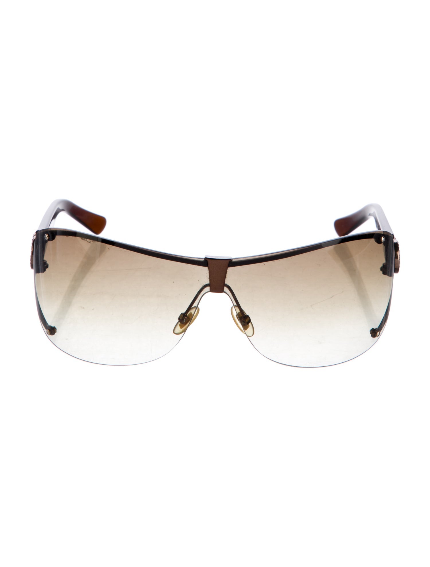 Gucci Interlocking G Logo Shield Sunglasses
