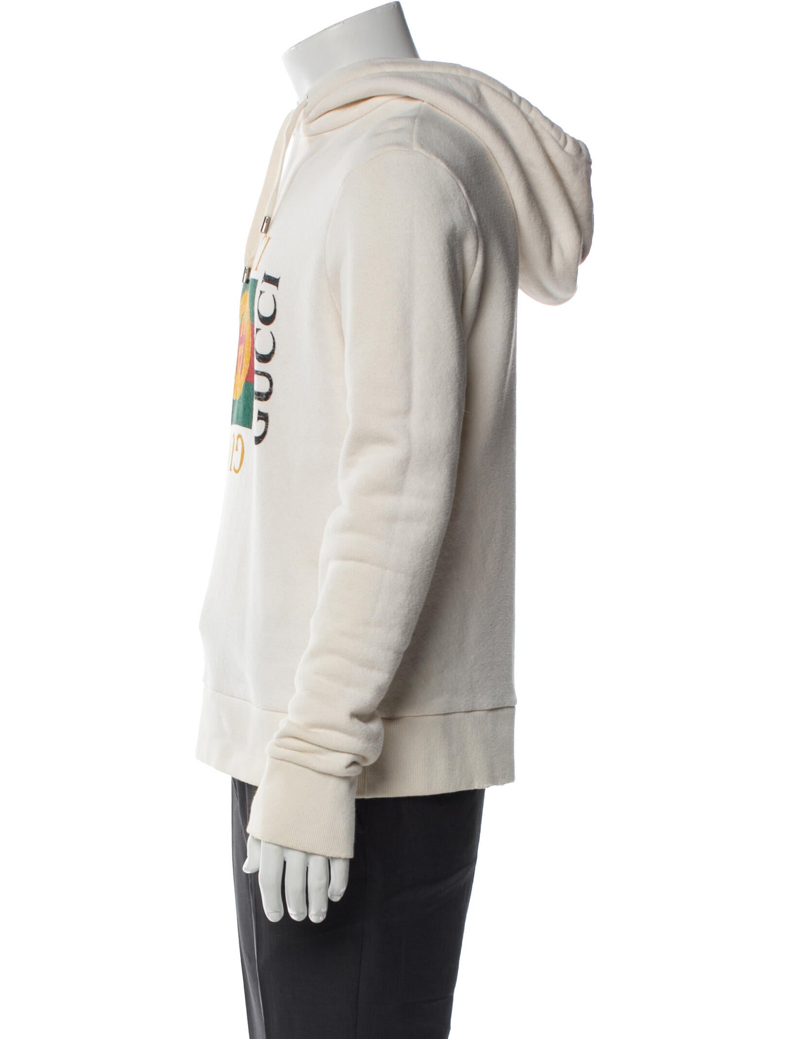 Gucci Web Accent V-Neck Hoodie