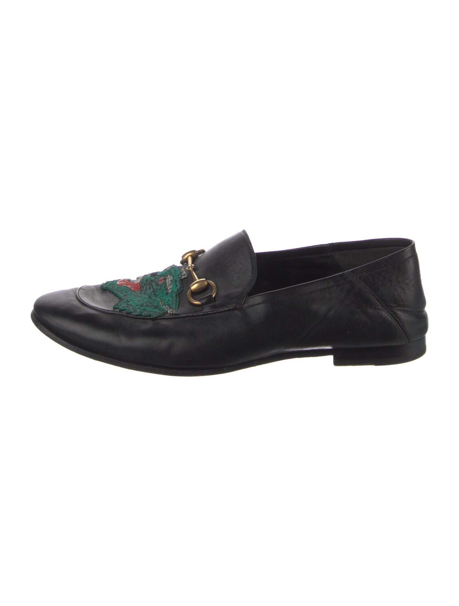 Gucci Horsebit Accent Leather Dress Loafers