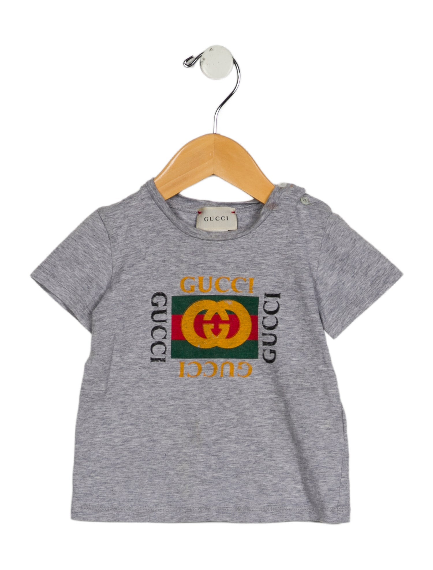 Gucci infant girls' grey multicolored shirt