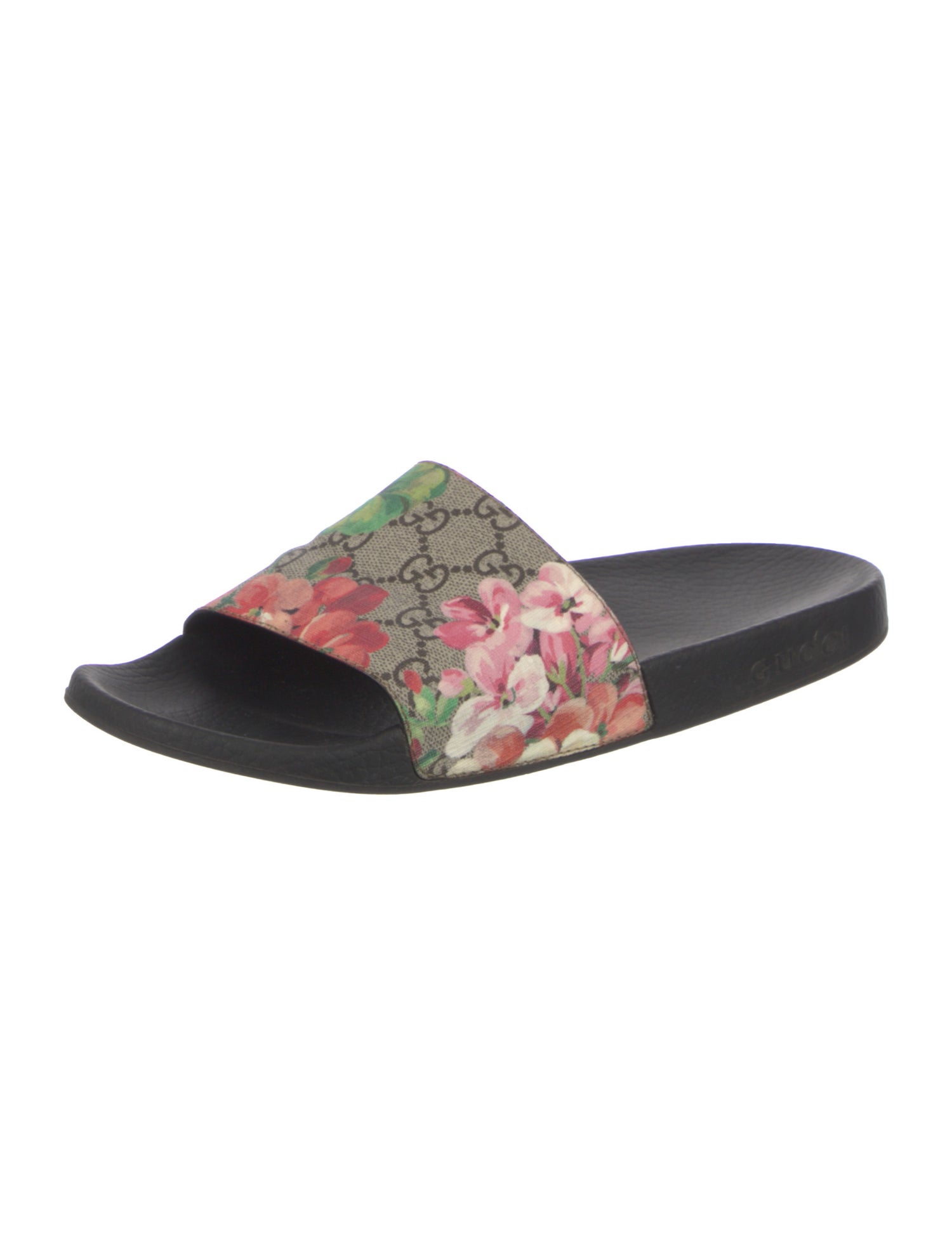 Gucci Flora Print Slides