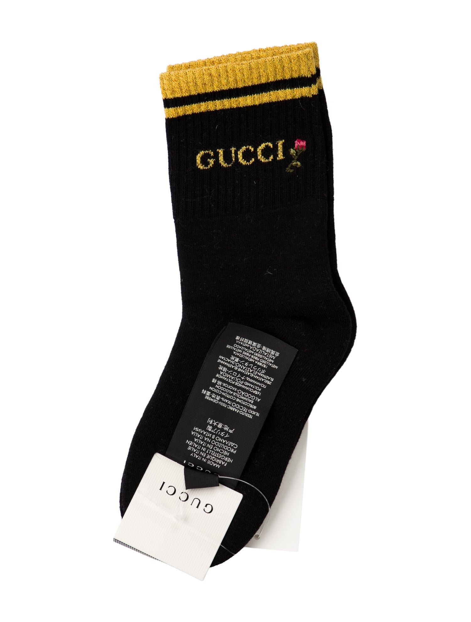 Gucci mens black socks w/Tags