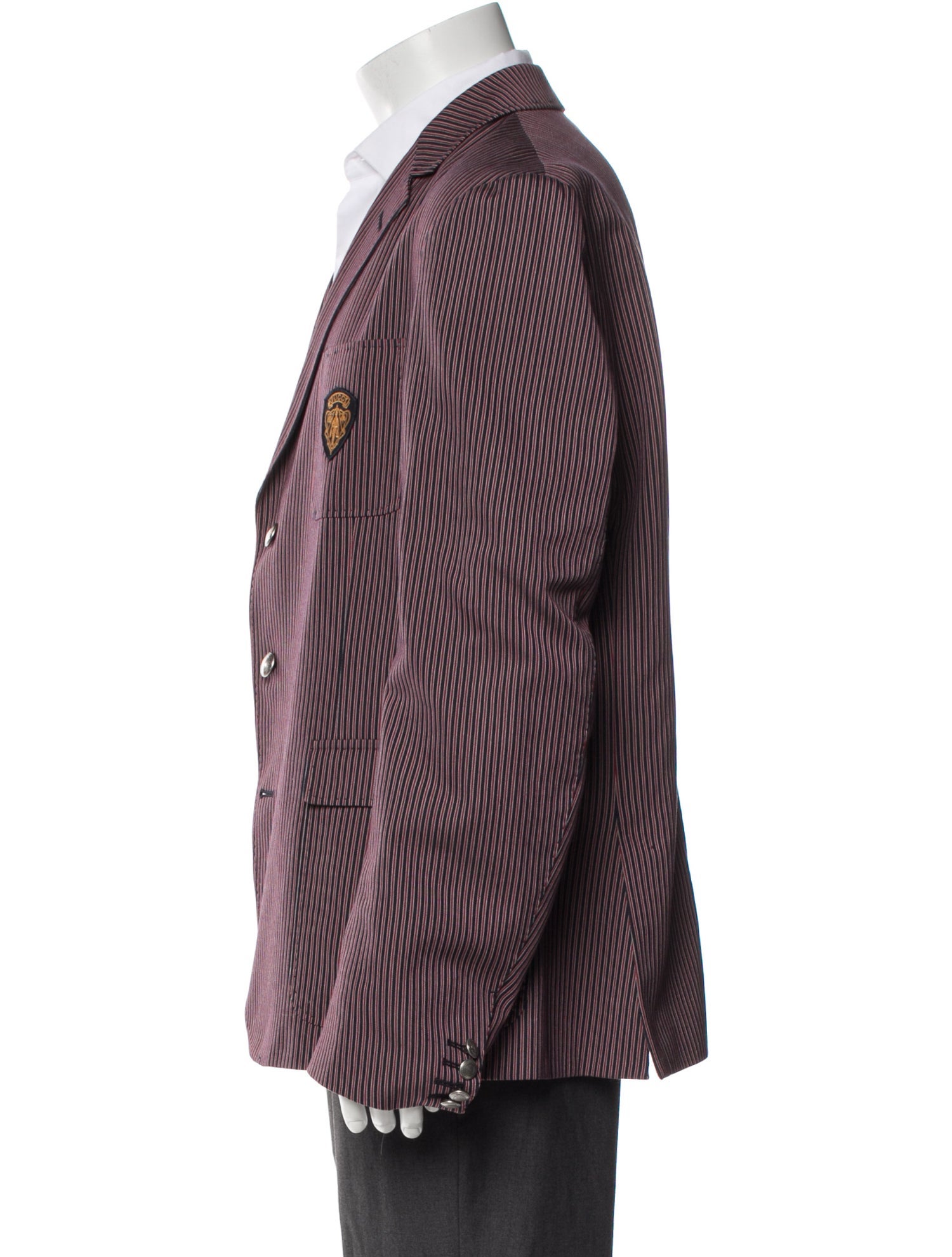 Gucci Men's Red Pattern Printed Hysteria Signature Blazer