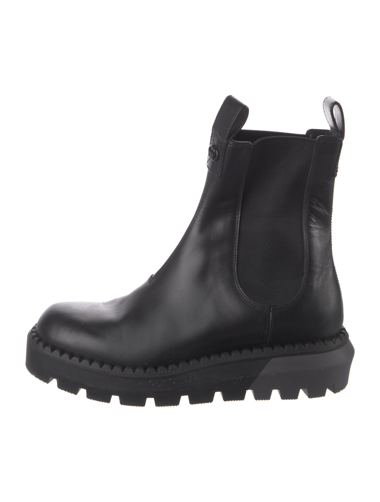 Gucci Interlocking G Logo Leather Chelsea Boots