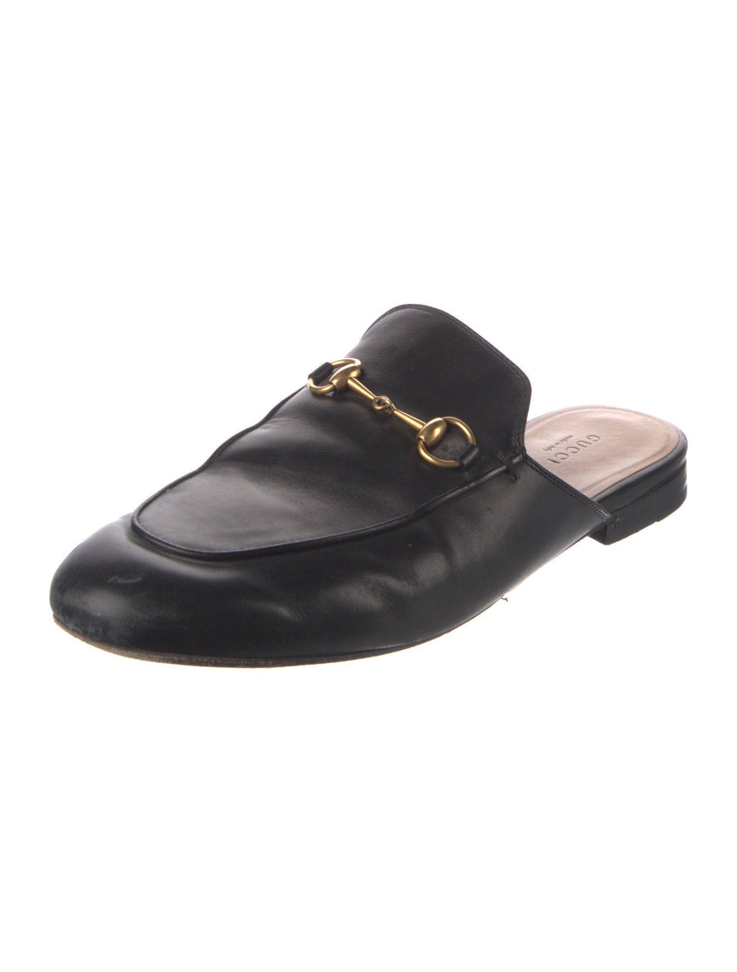 Gucci Horsebit Accent Leather Mules