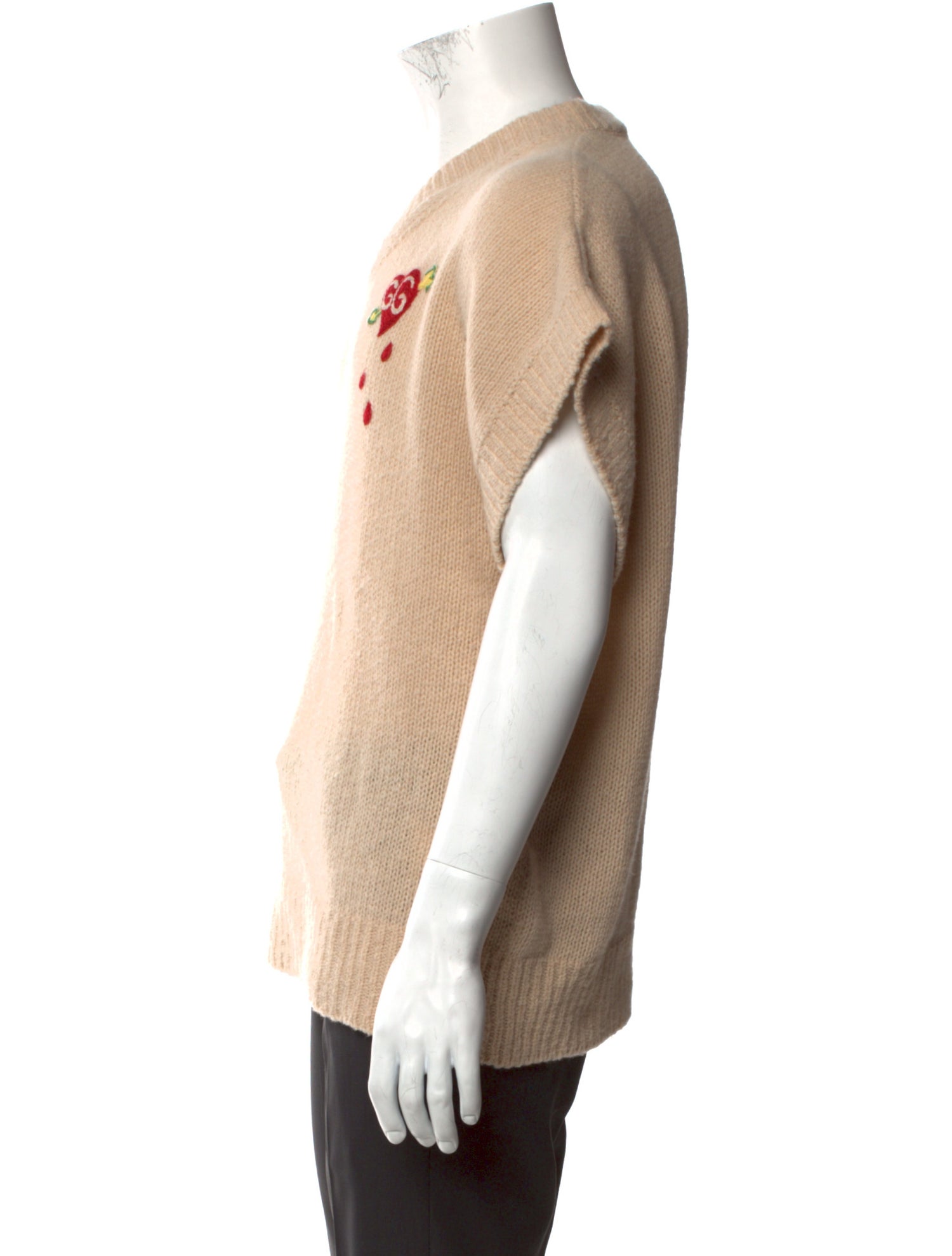 Gucci Graphic Print V-Neck Sweater Vest