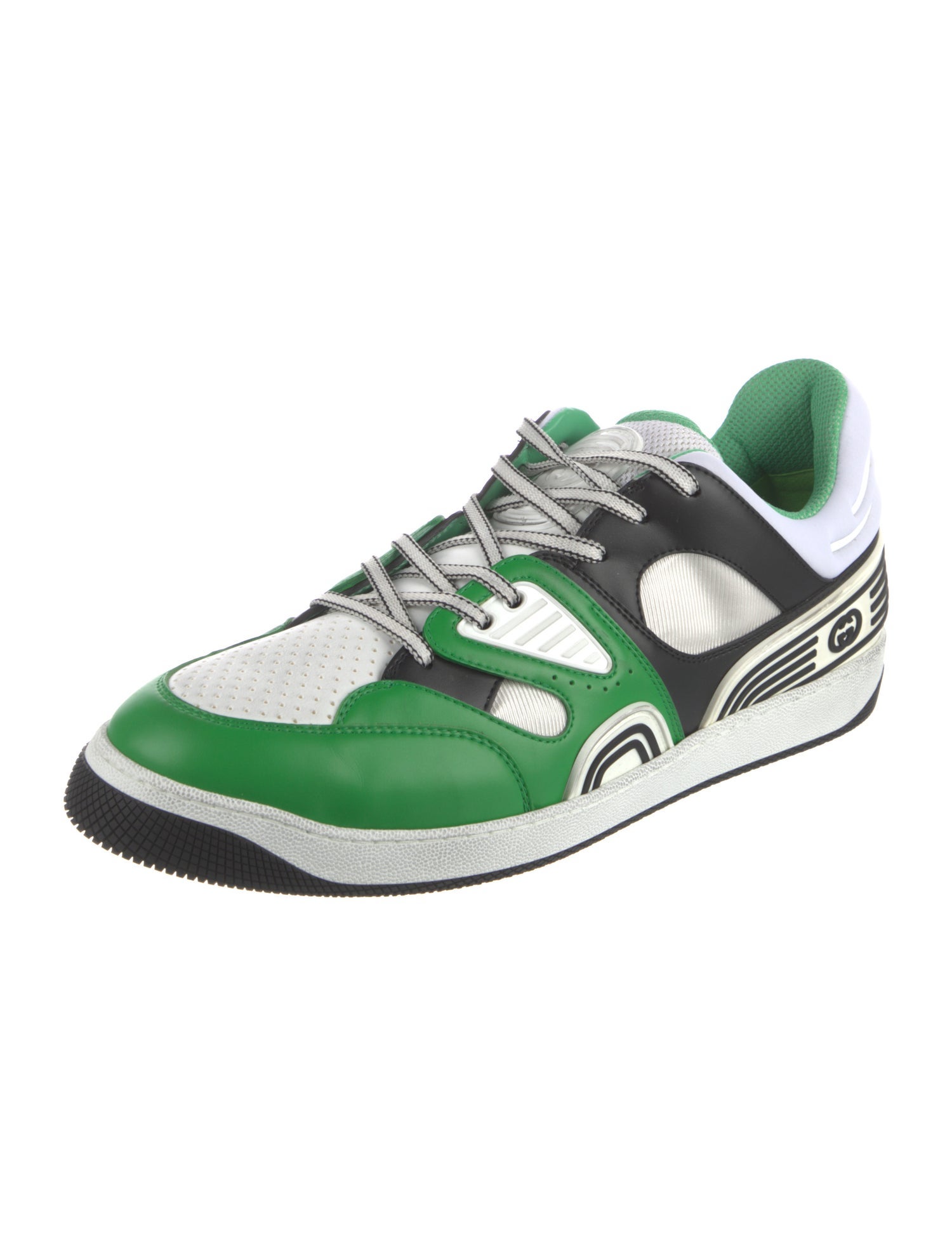 Gucci Interlocking G Logo Leather Sneakers