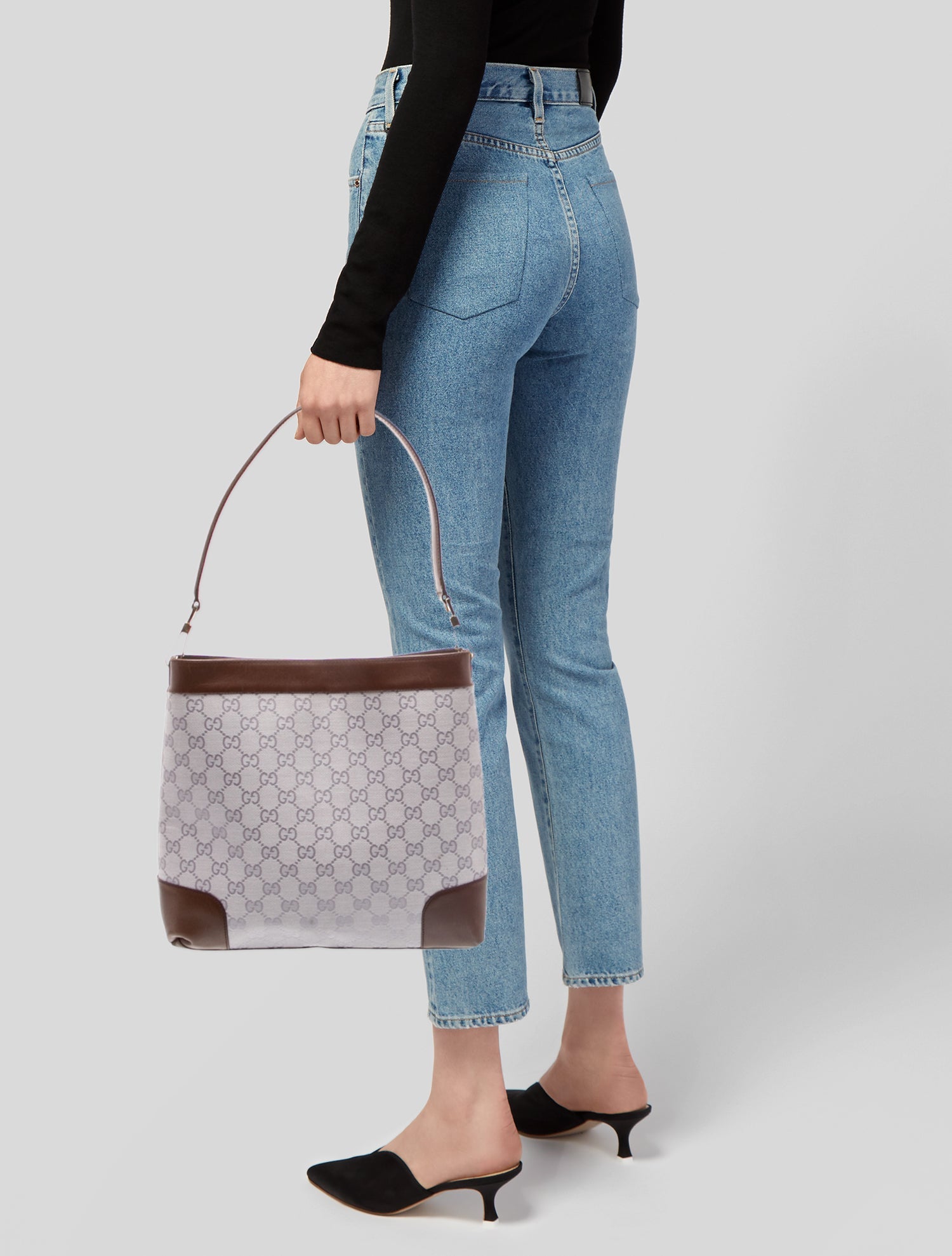 Gucci GG Canvas Shoulder Bag Vintage