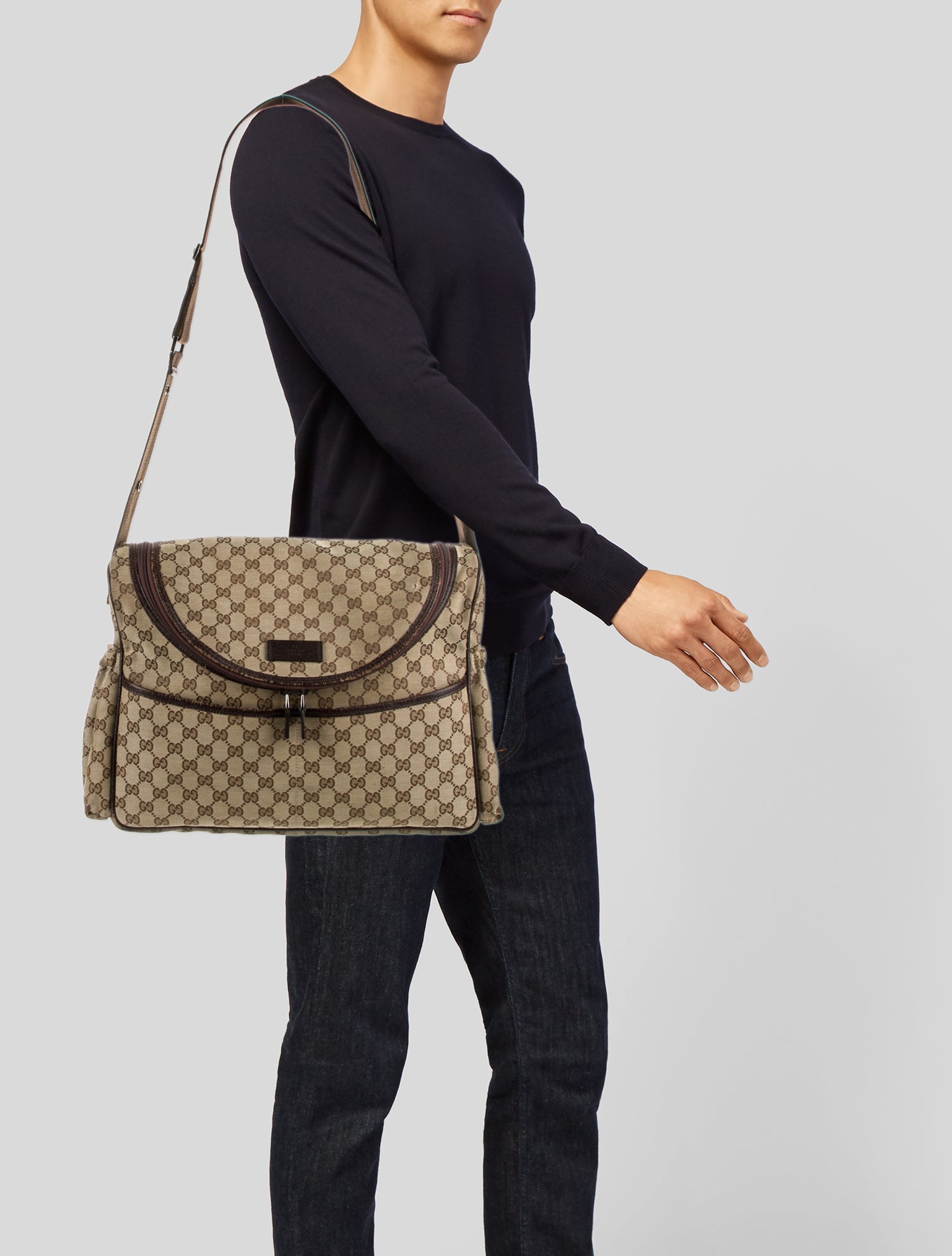 Gucci GG Canvas Diaper Bag