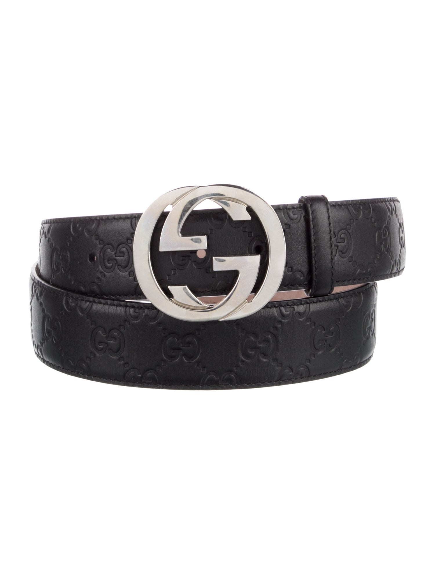Gucci Interlocking G Logo Leather Waist Belt
