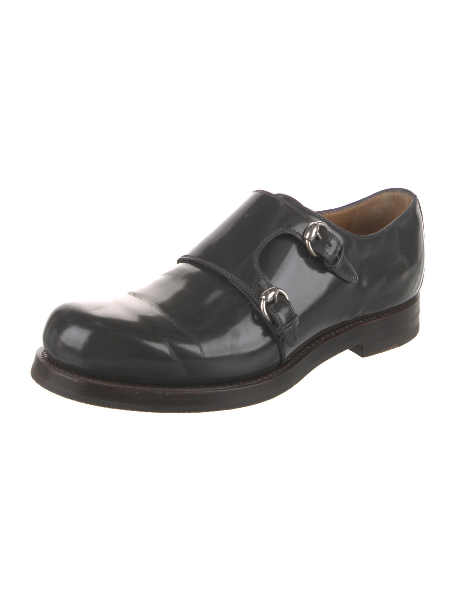 Gucci Patent Leather Monk Straps