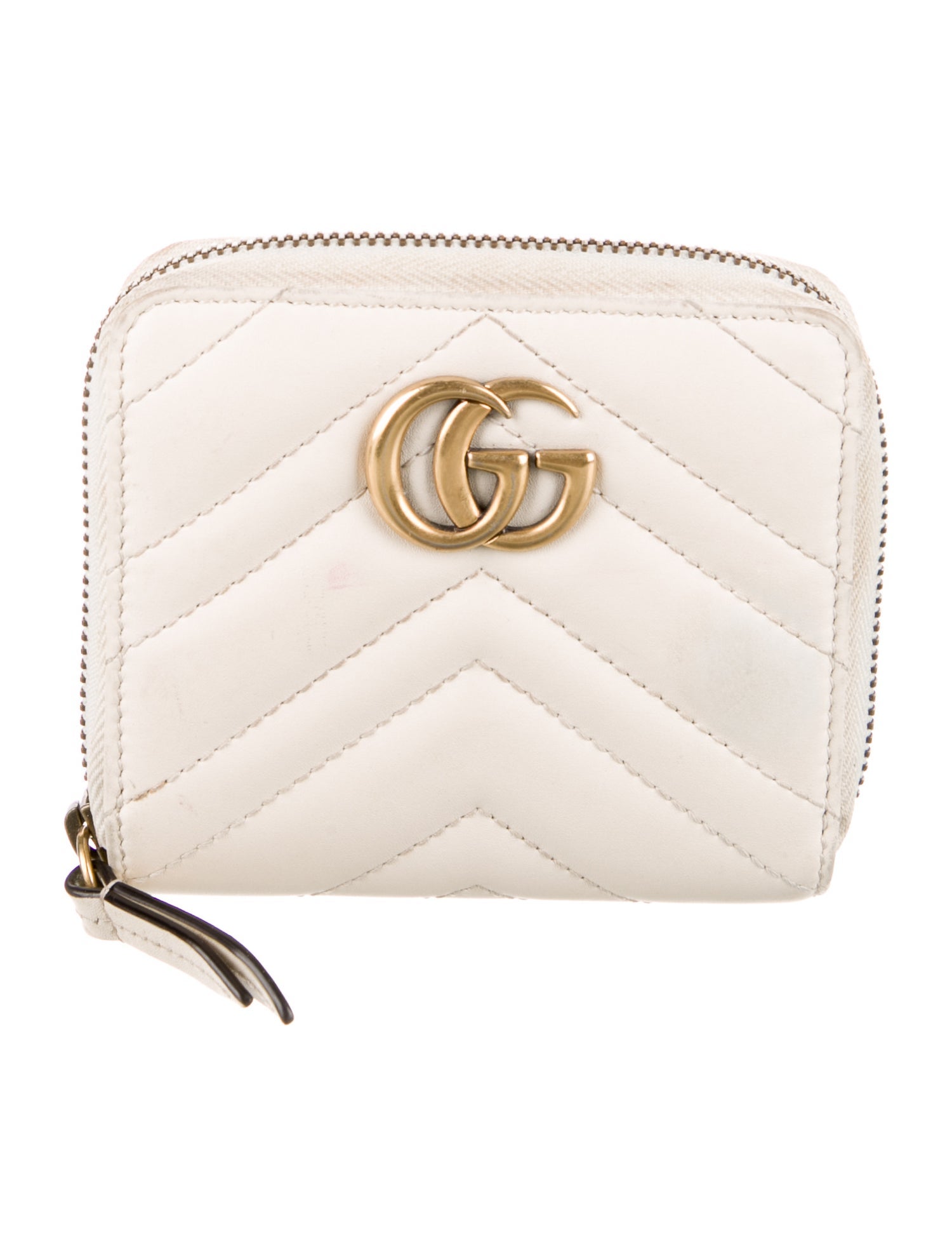 Gucci Double G Logo Leather Wallet