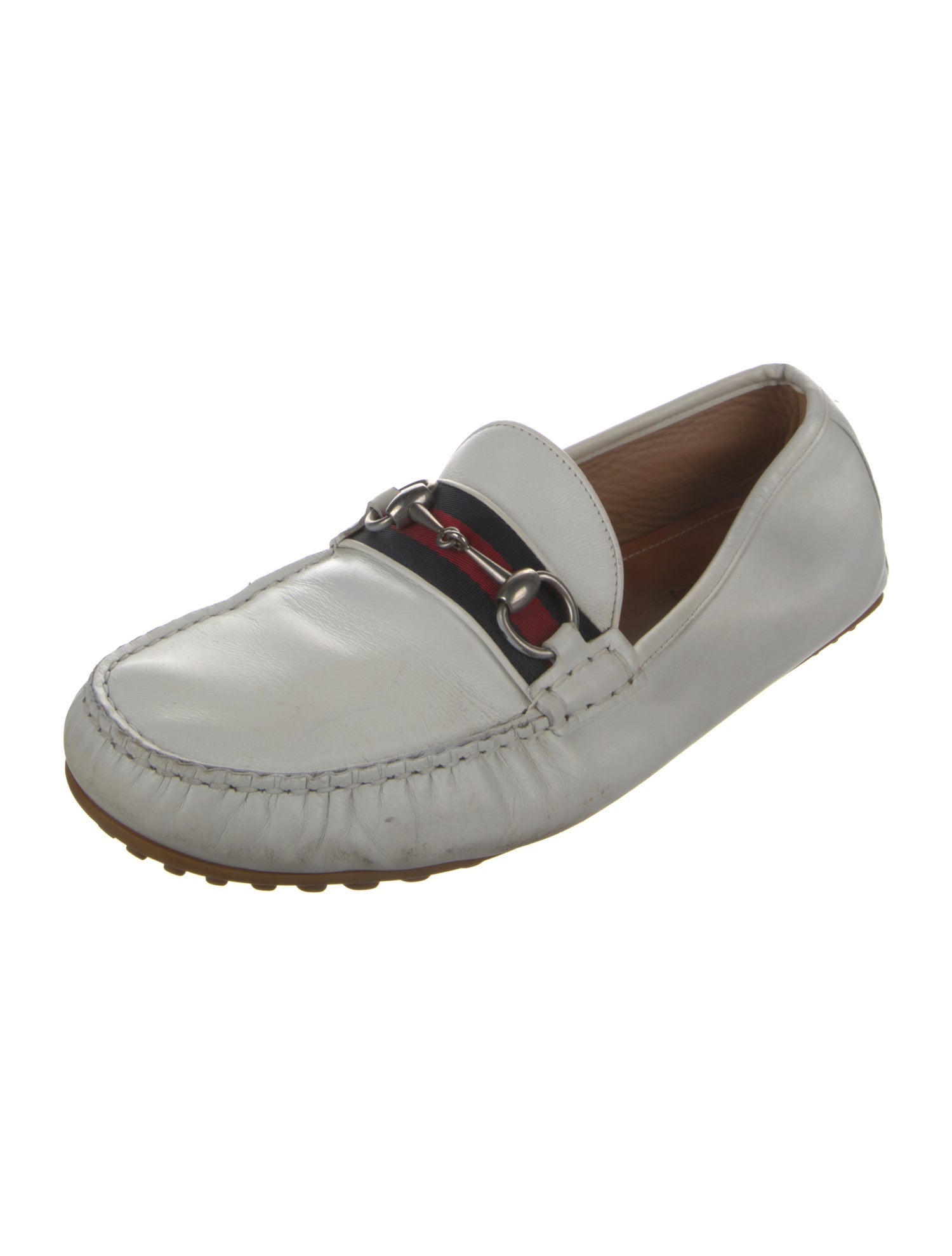 Gucci Horsebit Accent Leather Drivers