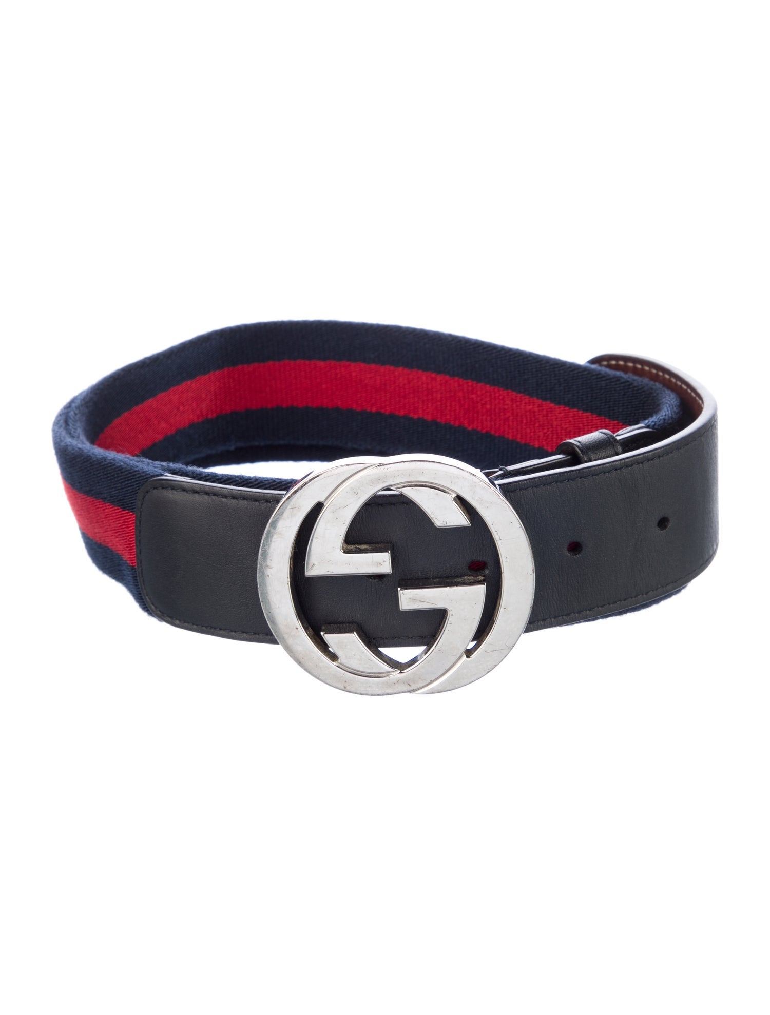 Gucci Interlocking G Logo Canvas Belt Kit