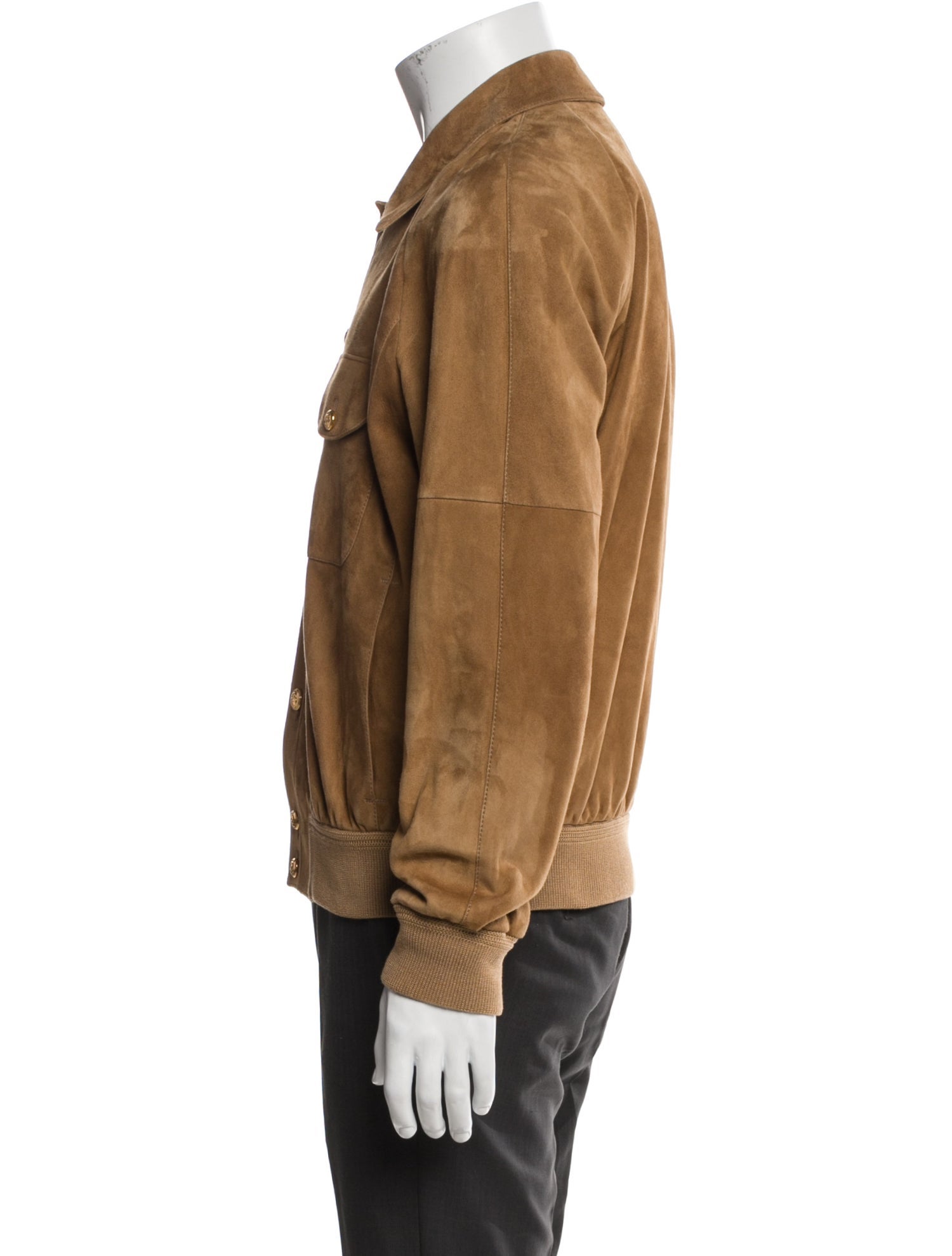 Gucci Double G Logo Lambskin Trucker Jacket