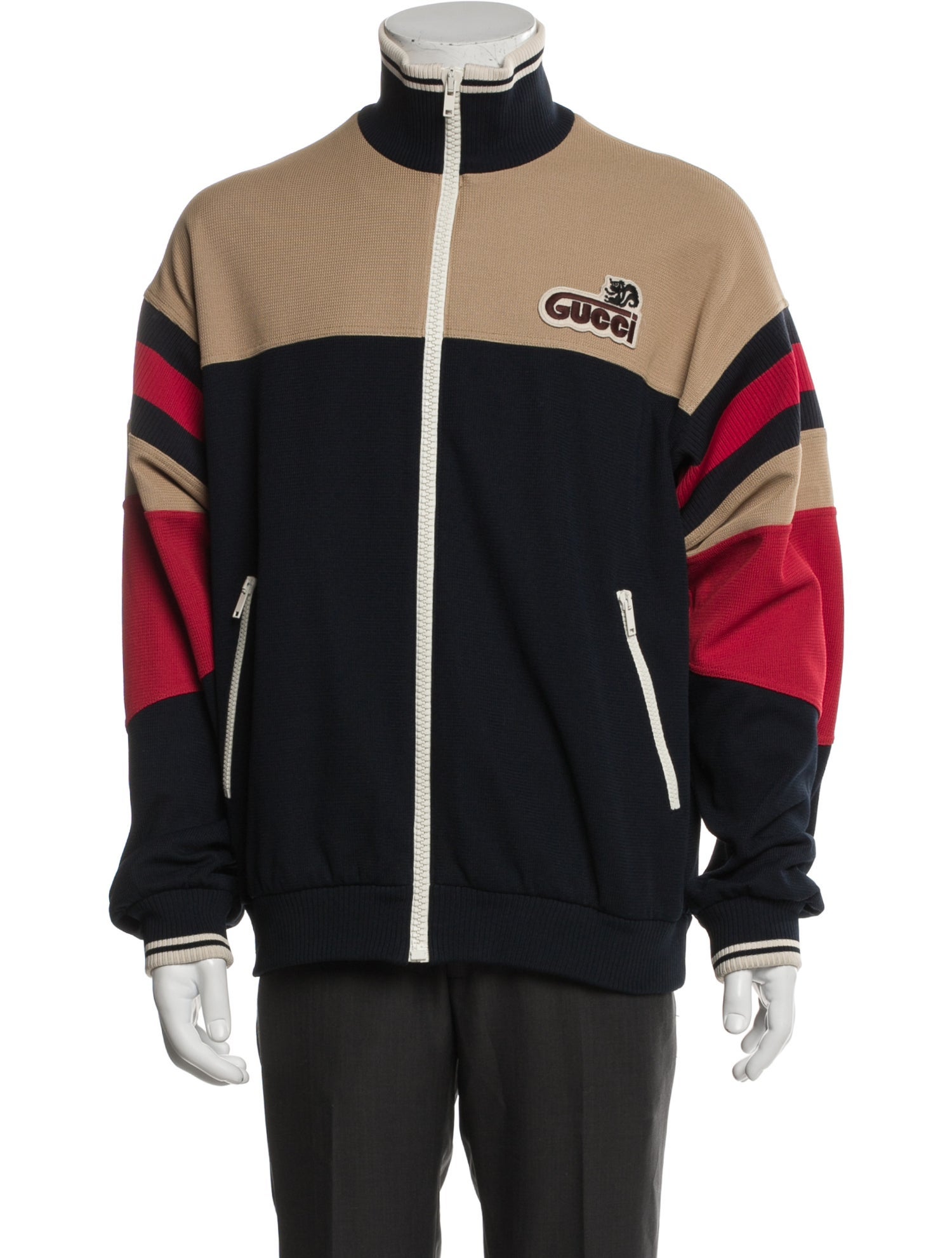 Gucci Colorblock Pattern Windbreaker