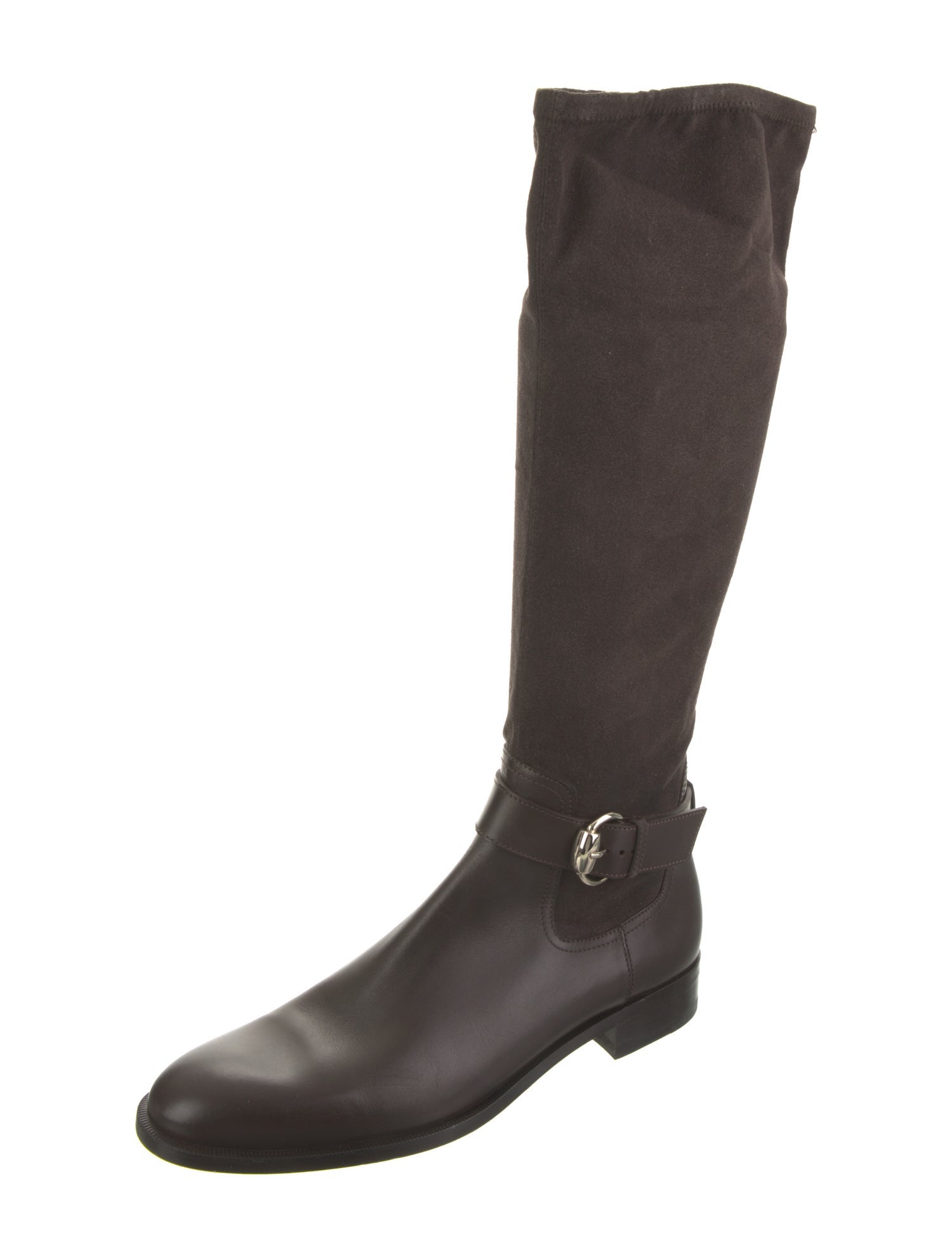 Gucci Horsebit Accent Leather Boots