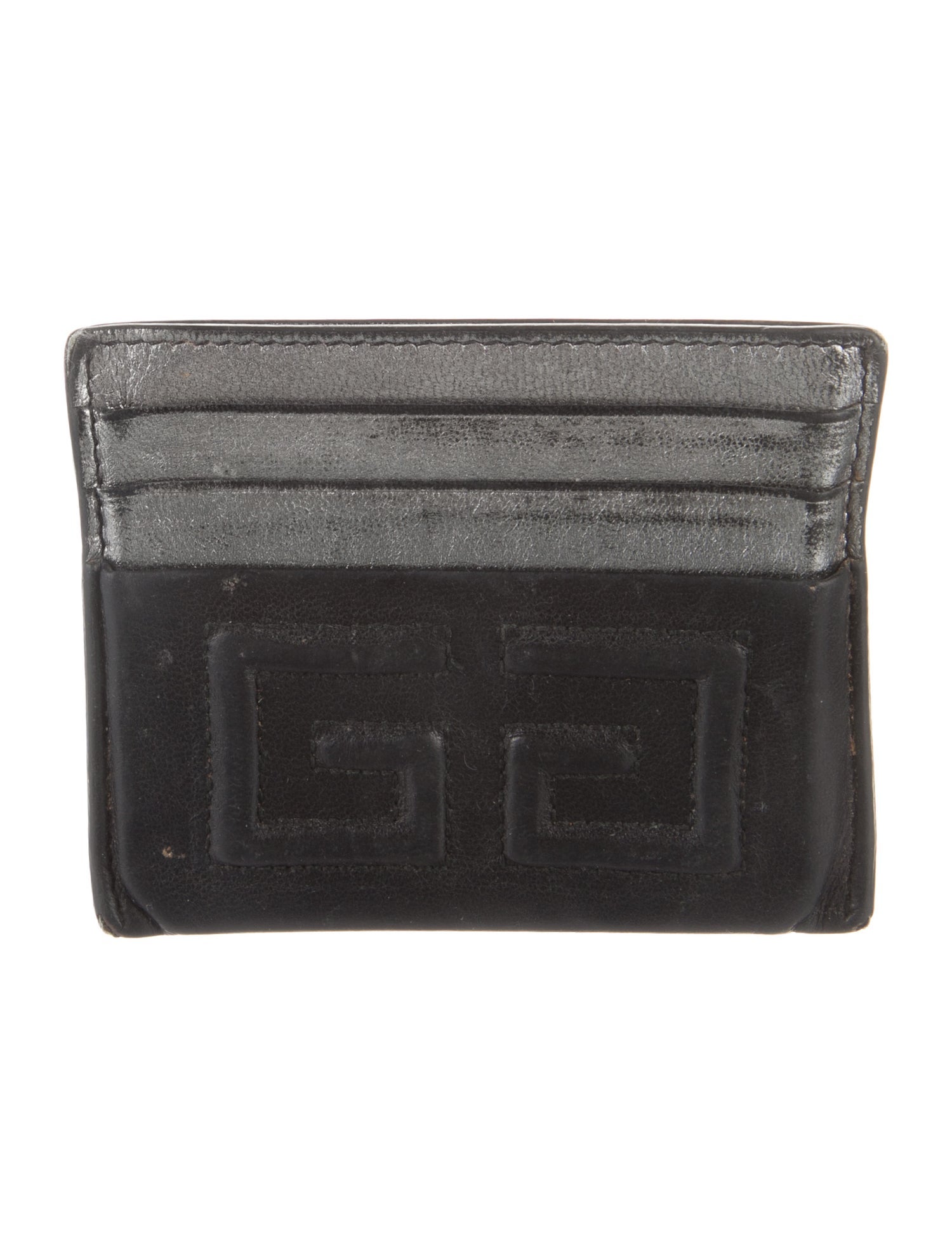 Givenchy Leather Colorblock Pattern Card Holder