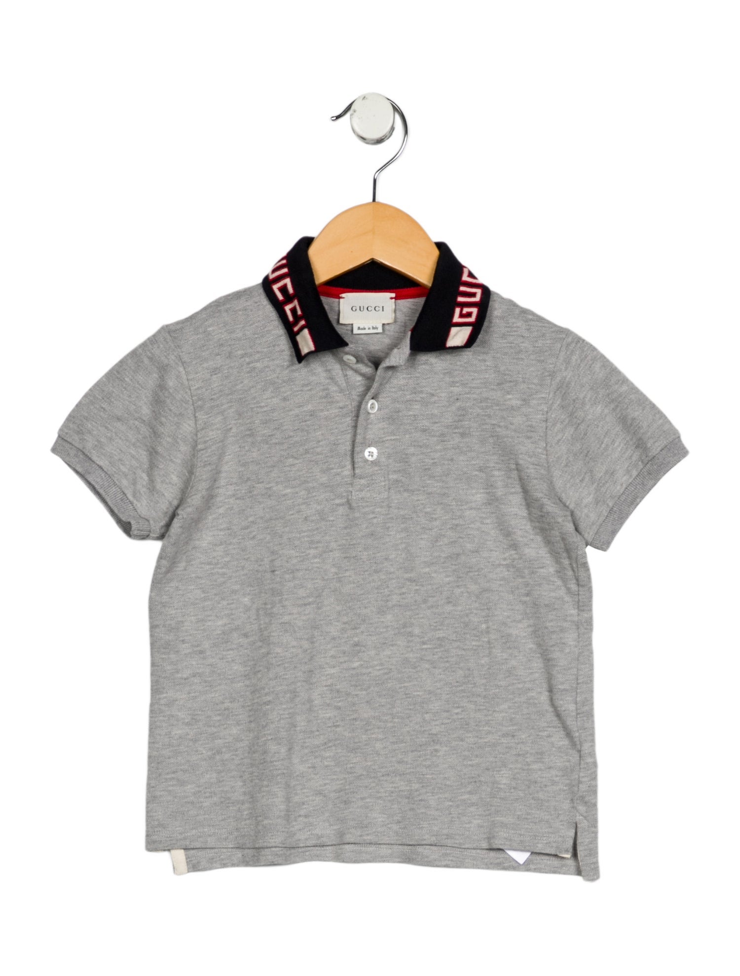 Gucci Boy's Logo Short Sleeve Knit Shirt