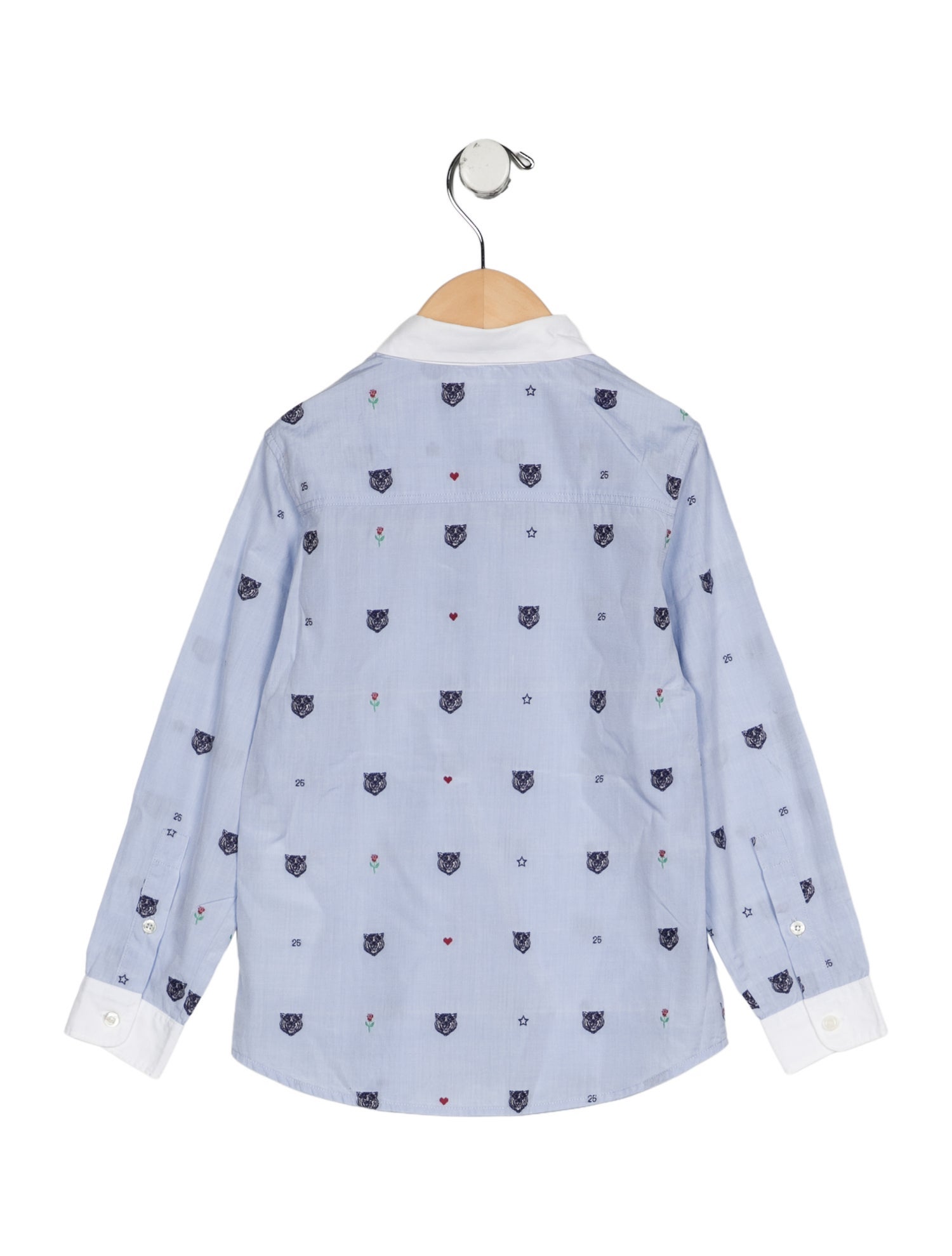Gucci Boys' Tiger Button-Up Shirt
