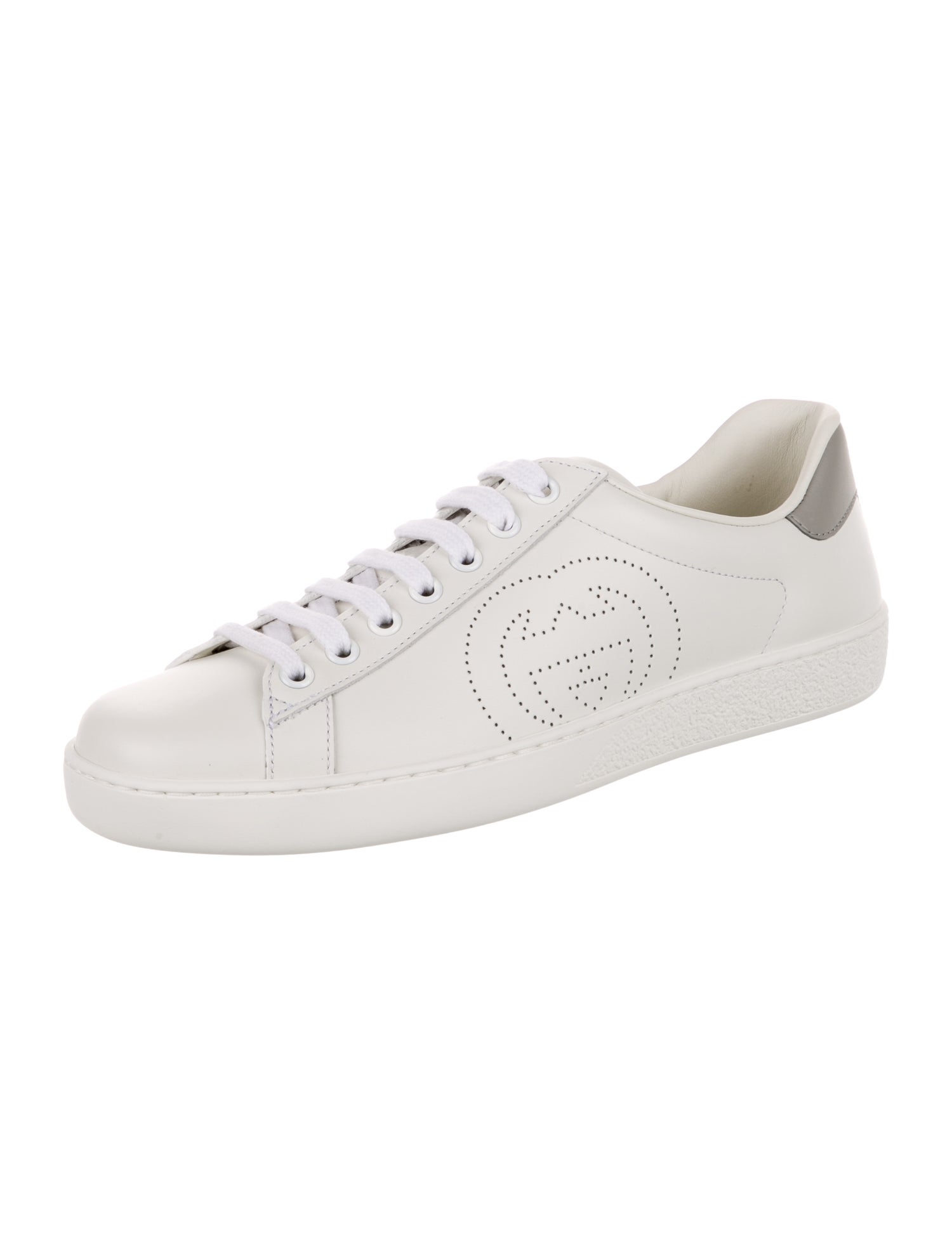 Gucci Interlocking G Logo Leather Sneakers