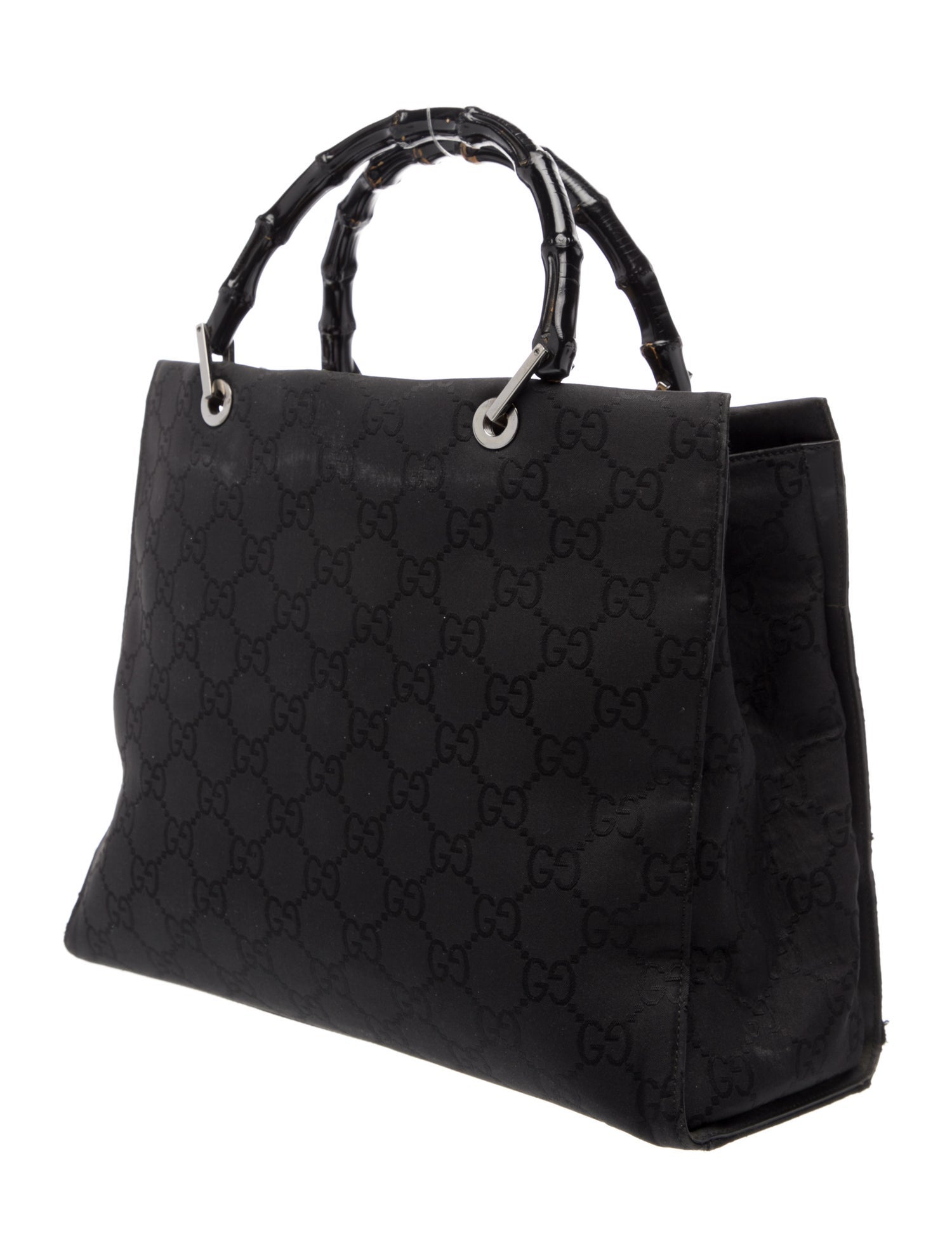 Gucci GG Nylon Bamboo Shopper