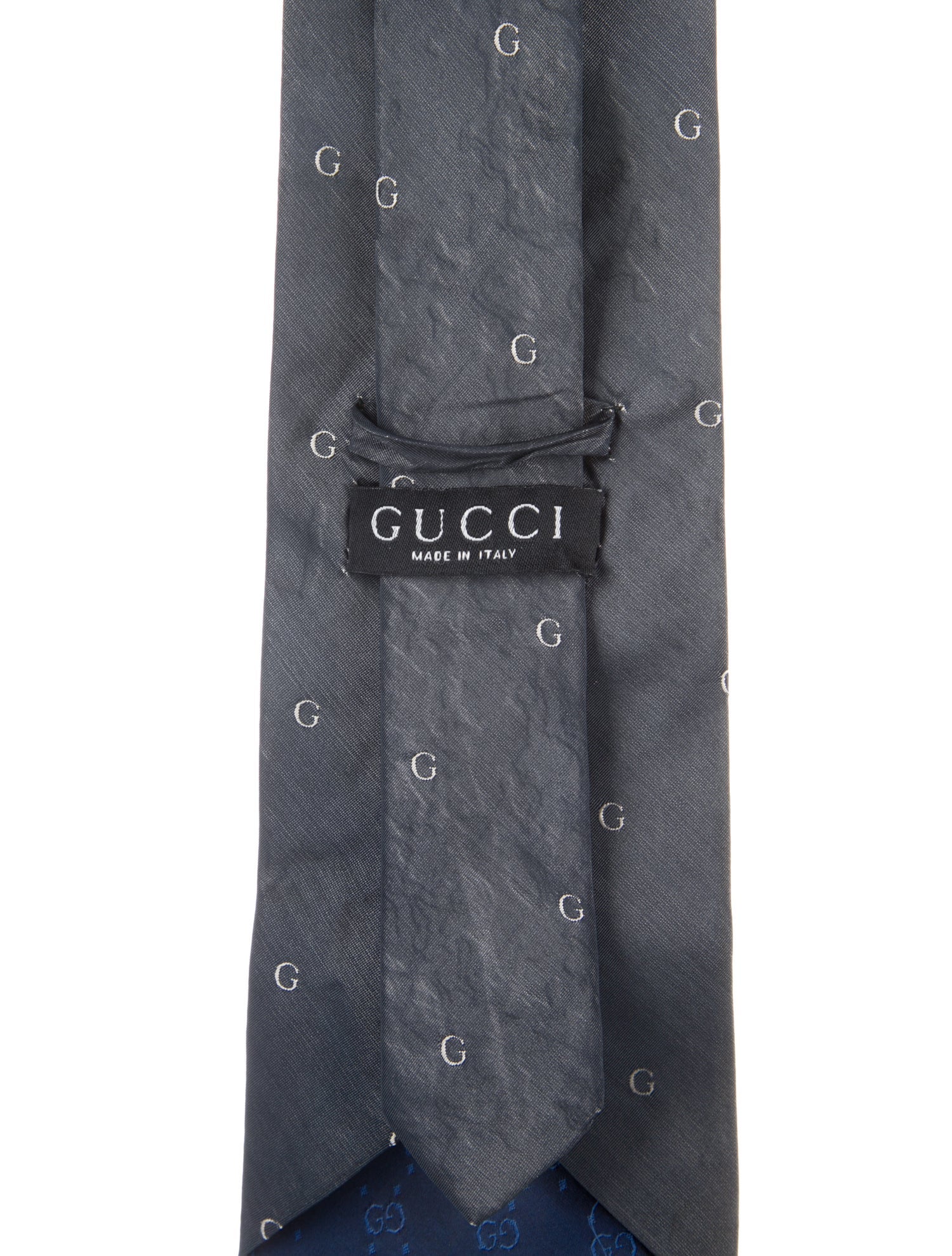 Gucci Pattern Print Silk Tie